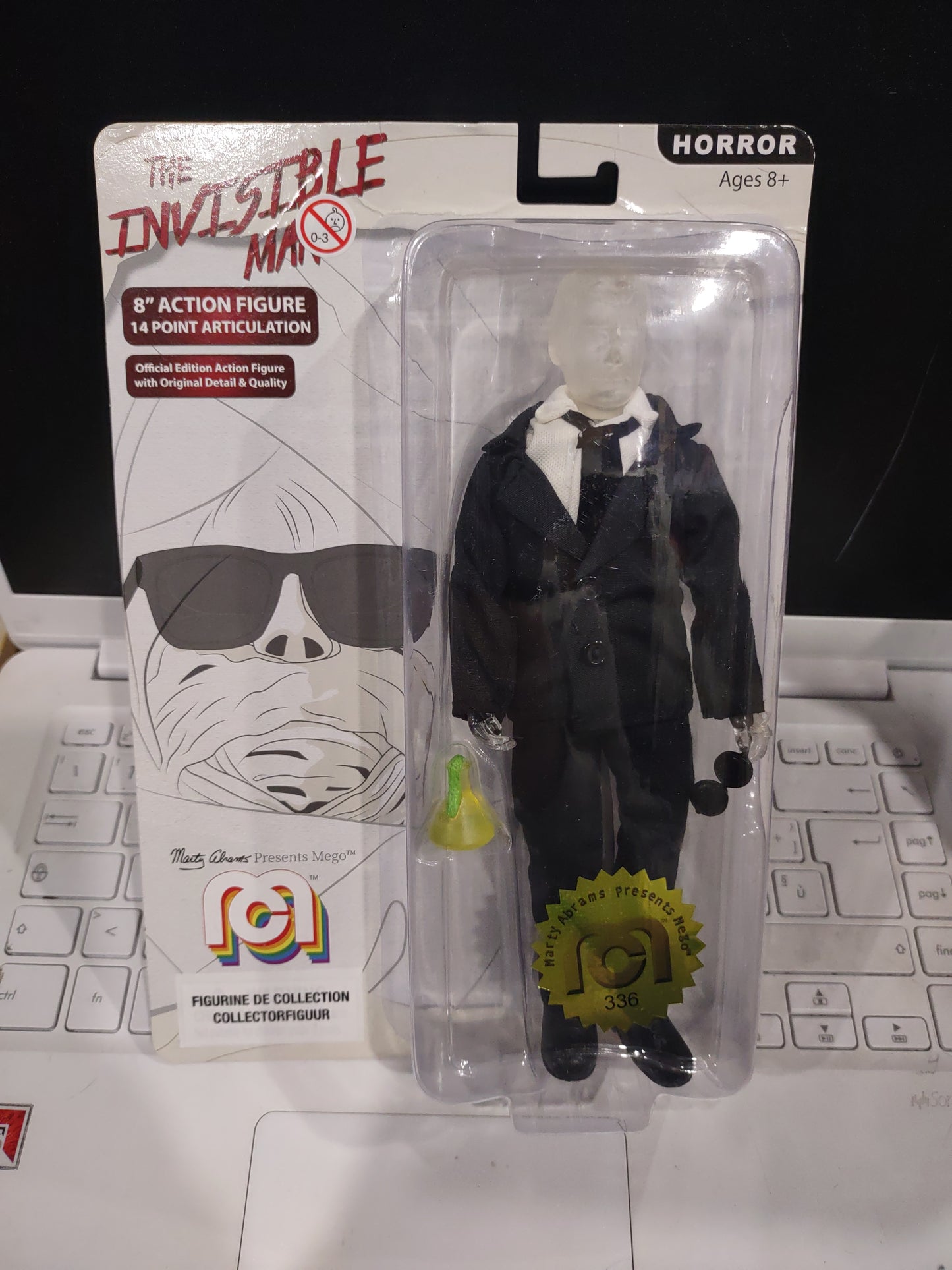 Action figure horror the invisible Man Mega official edition uomo invisibile