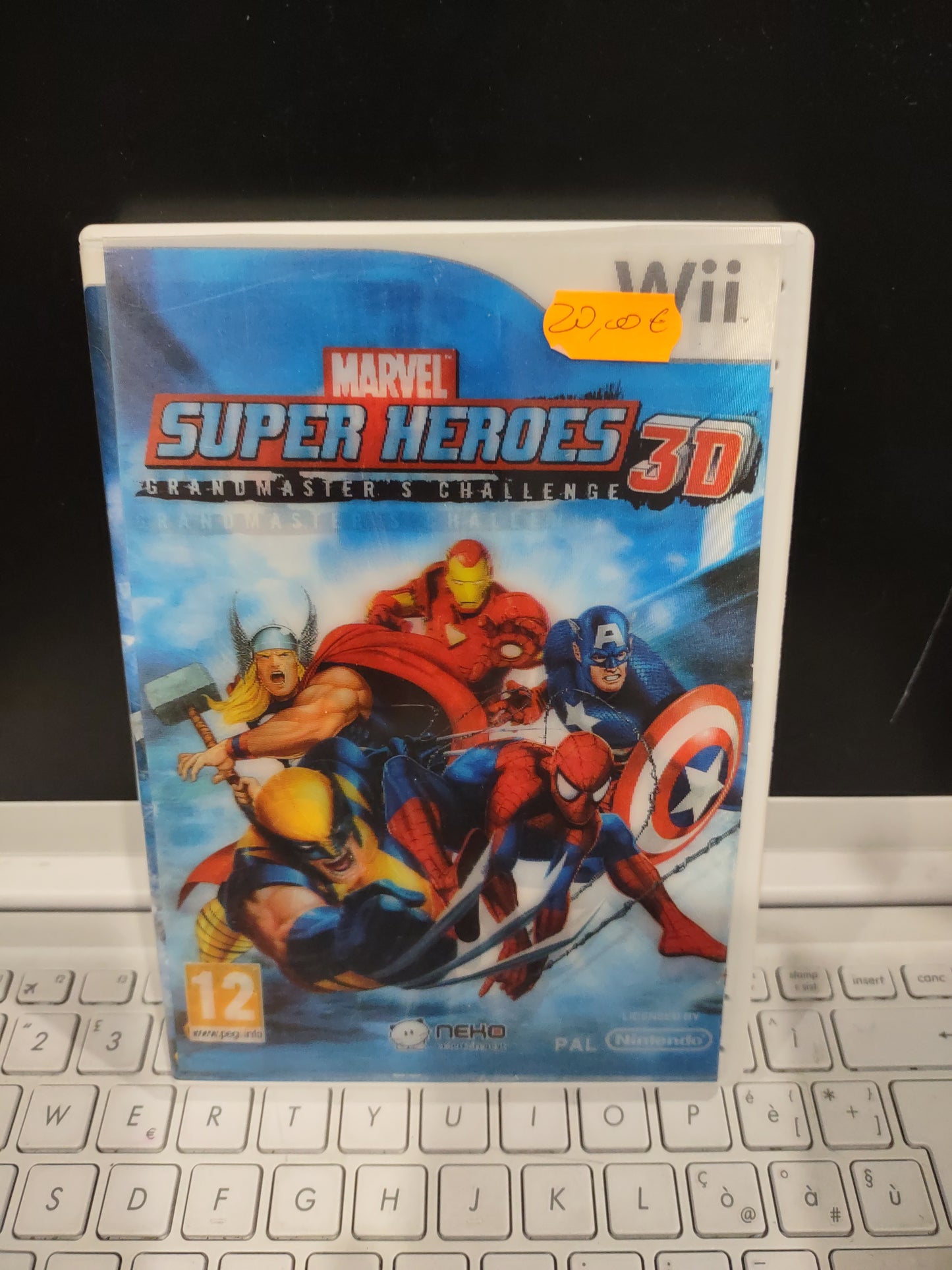 Gioco Nintendo Wii Marvel Super Heroes 3D captain america Thor Wolverine spiderman