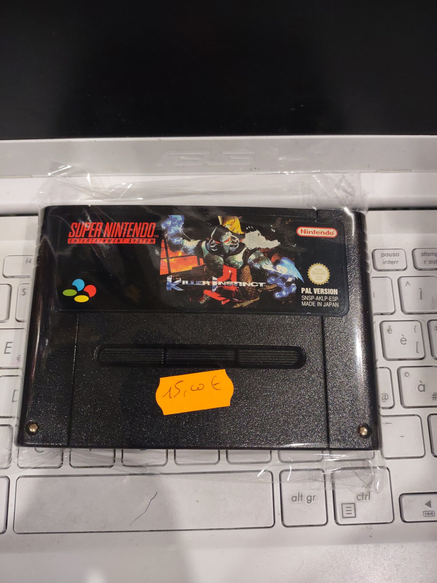 Gioco snes Super Nintendo killer instinct