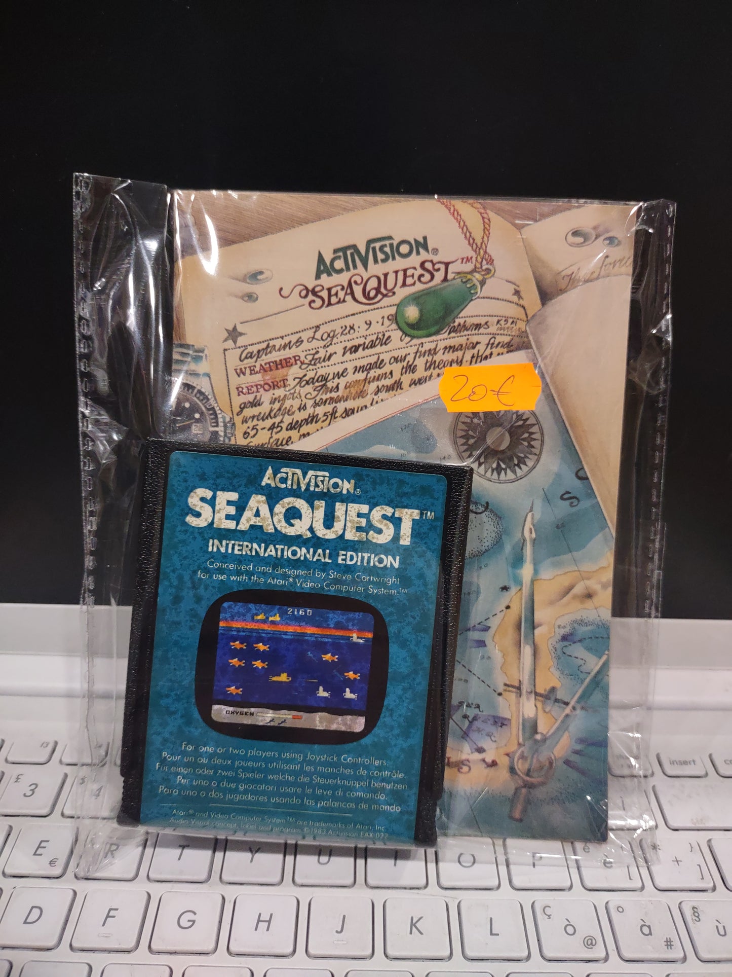 Gioco Atari cartuccia e istruzioni seaquest International edition