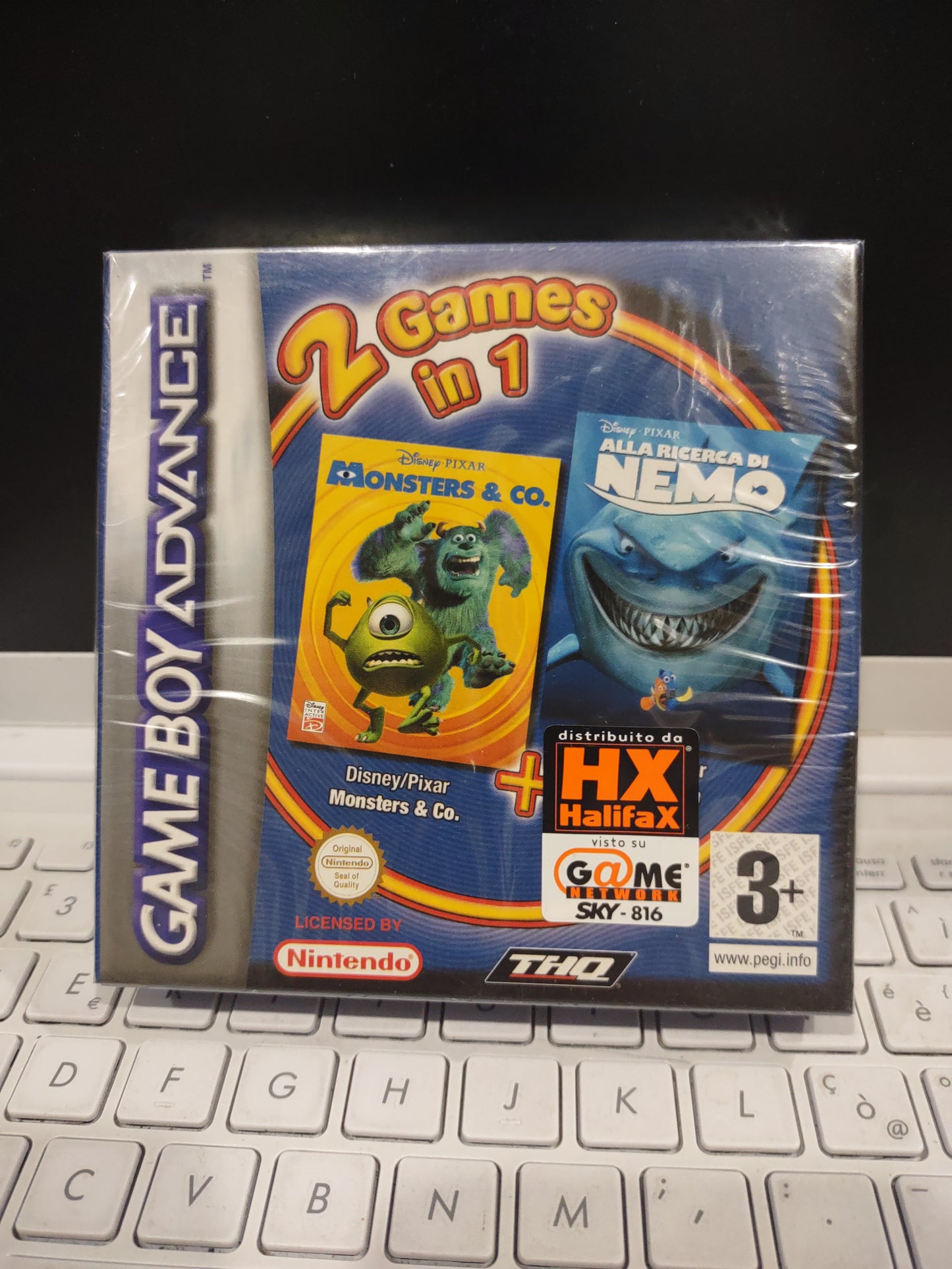 Gioco Game boy Advance Nintendo 2 games in 1 Disney Monsters & co alla ricerca di Nemo
