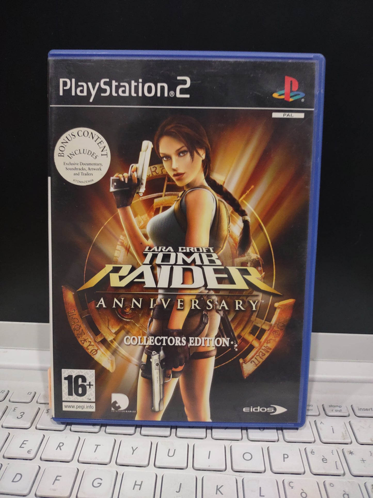 Gioco PlayStation PS2 Lara Croft tomb Raider anniversary collector's edition