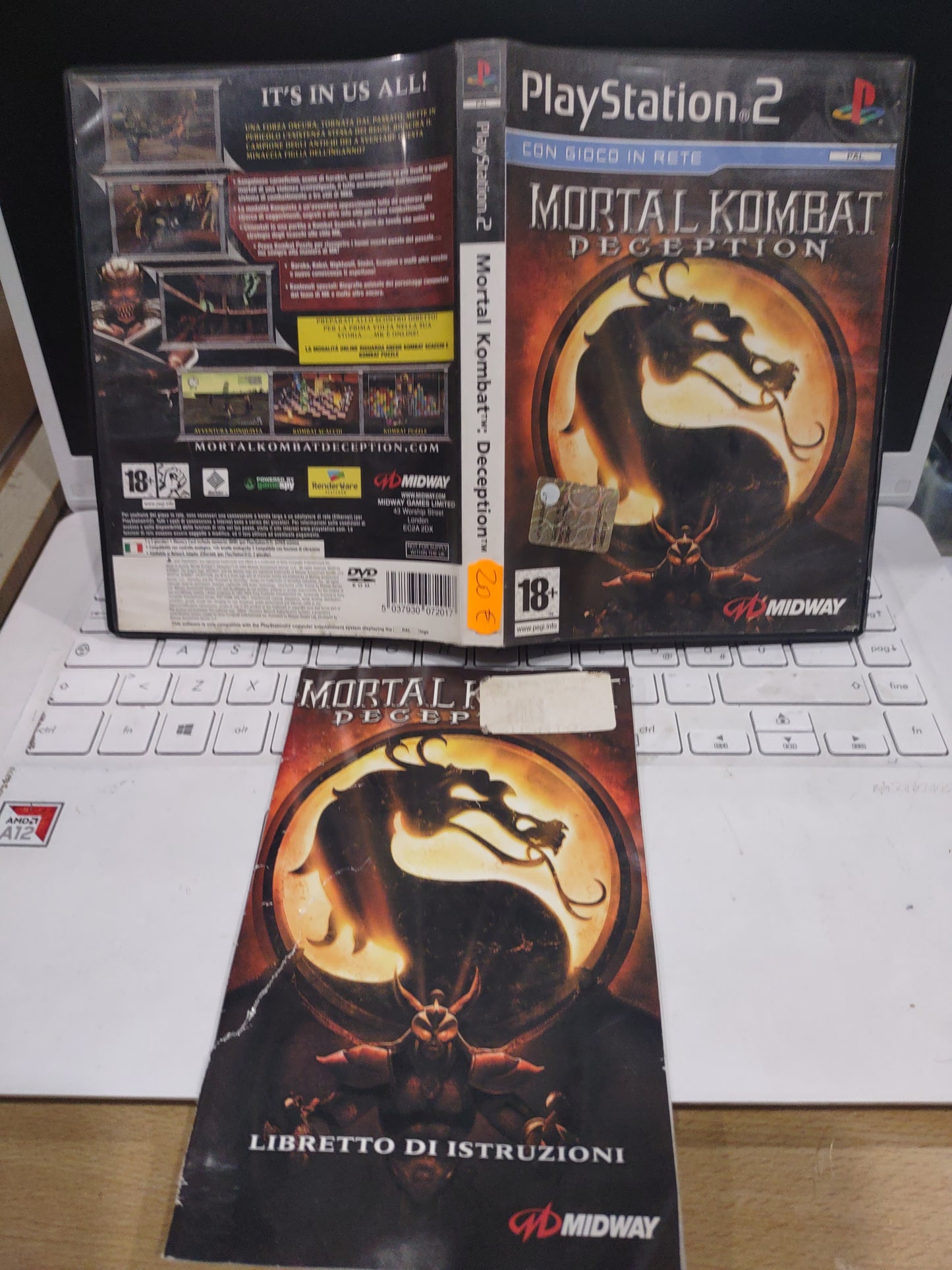 Gioco PlayStation PS2 mortal Kombat deception