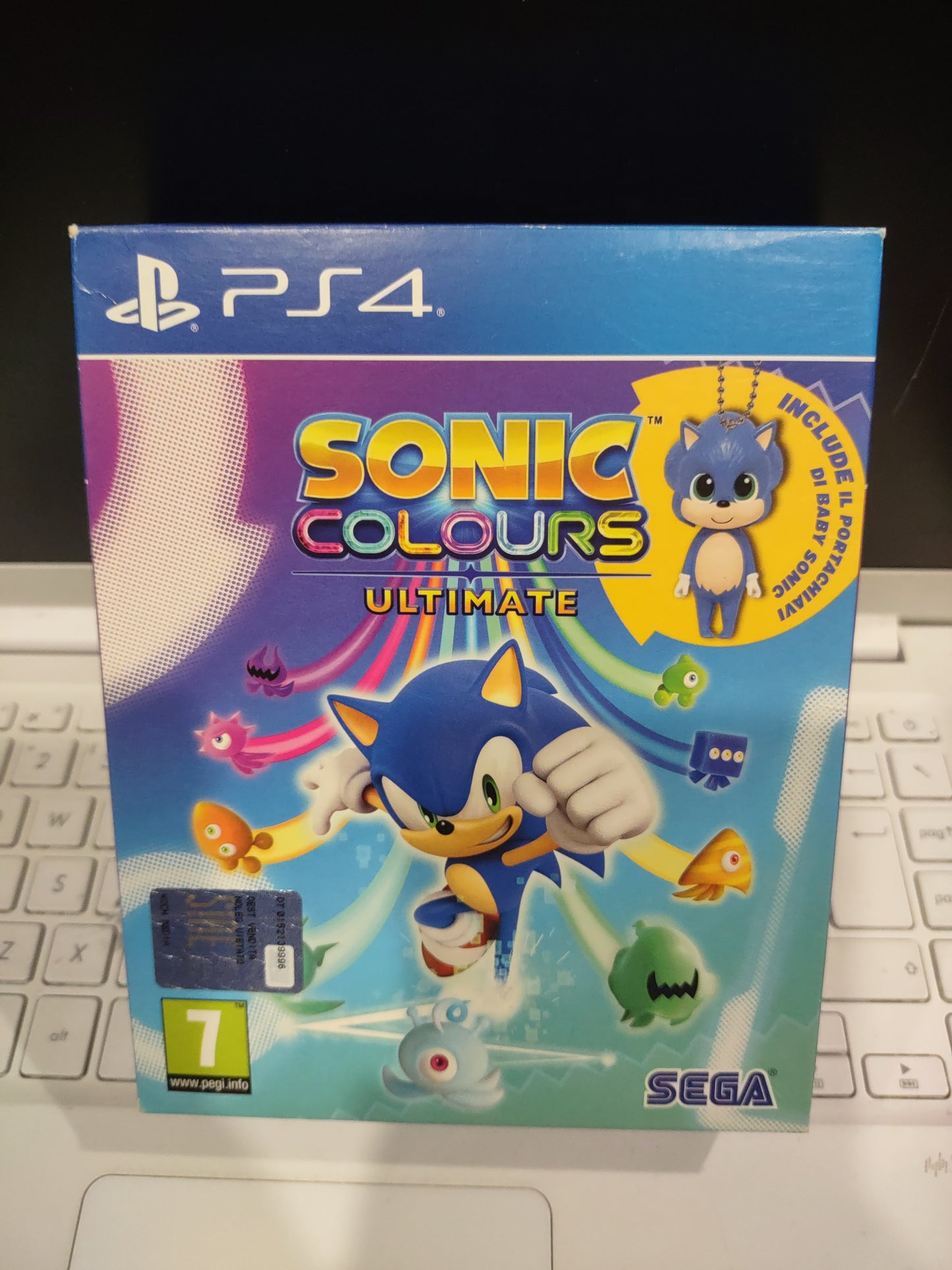 Gioco PlayStation PS4 Sonic colours ultimate con figurina portachiavi