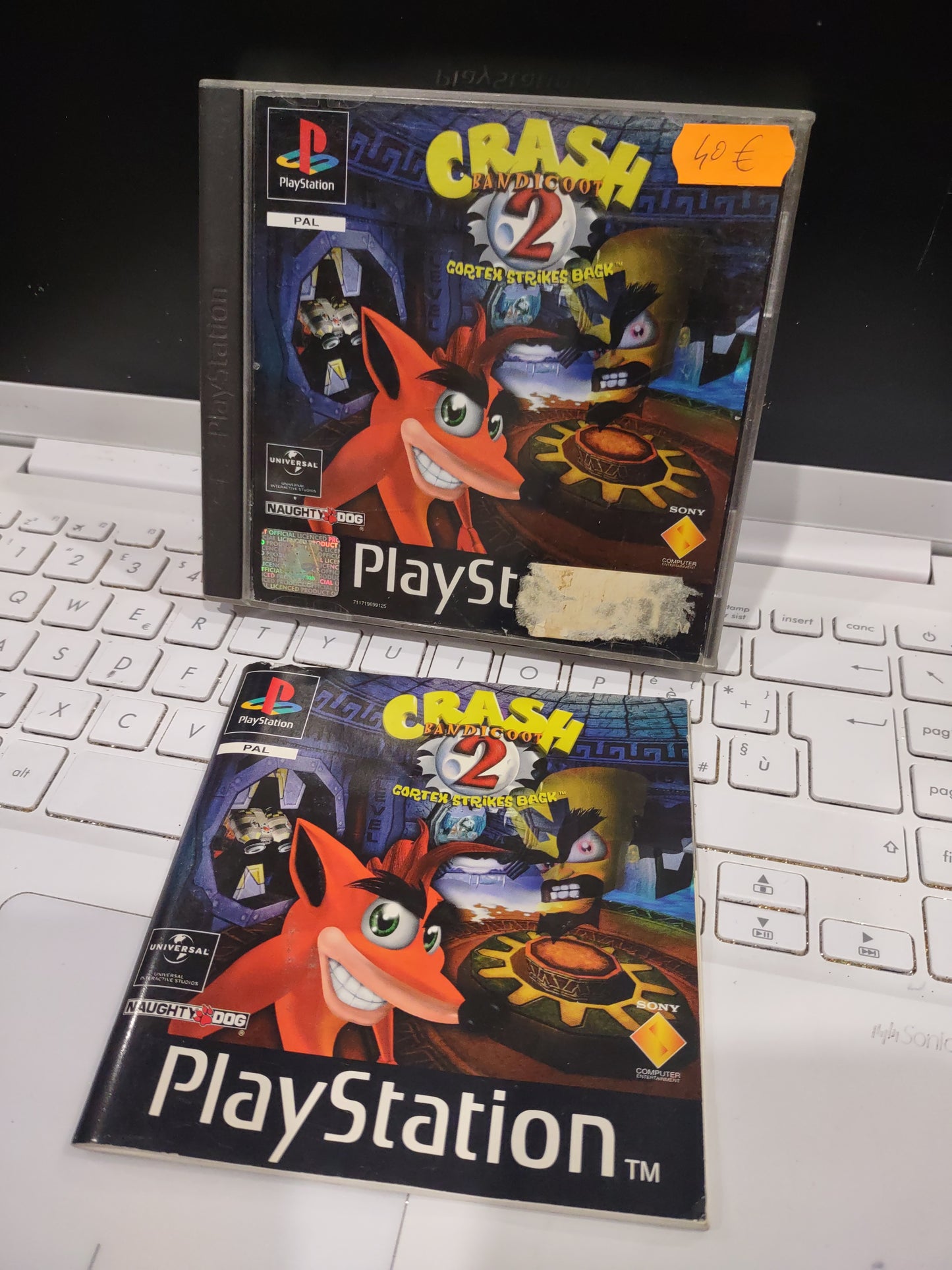 Gioco PlayStation PS1 Crash Bandicoot 2 Cortex strikes back