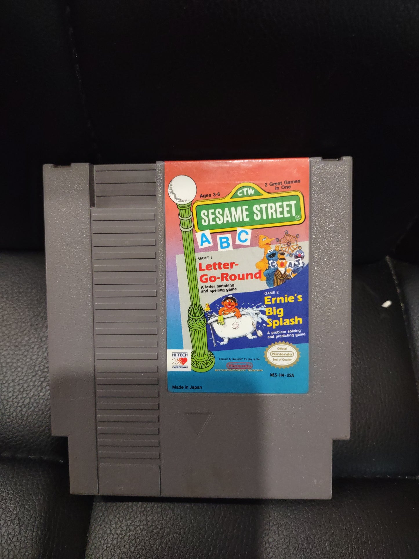 Gioco Nintendo NES 8 bit sesame street USA