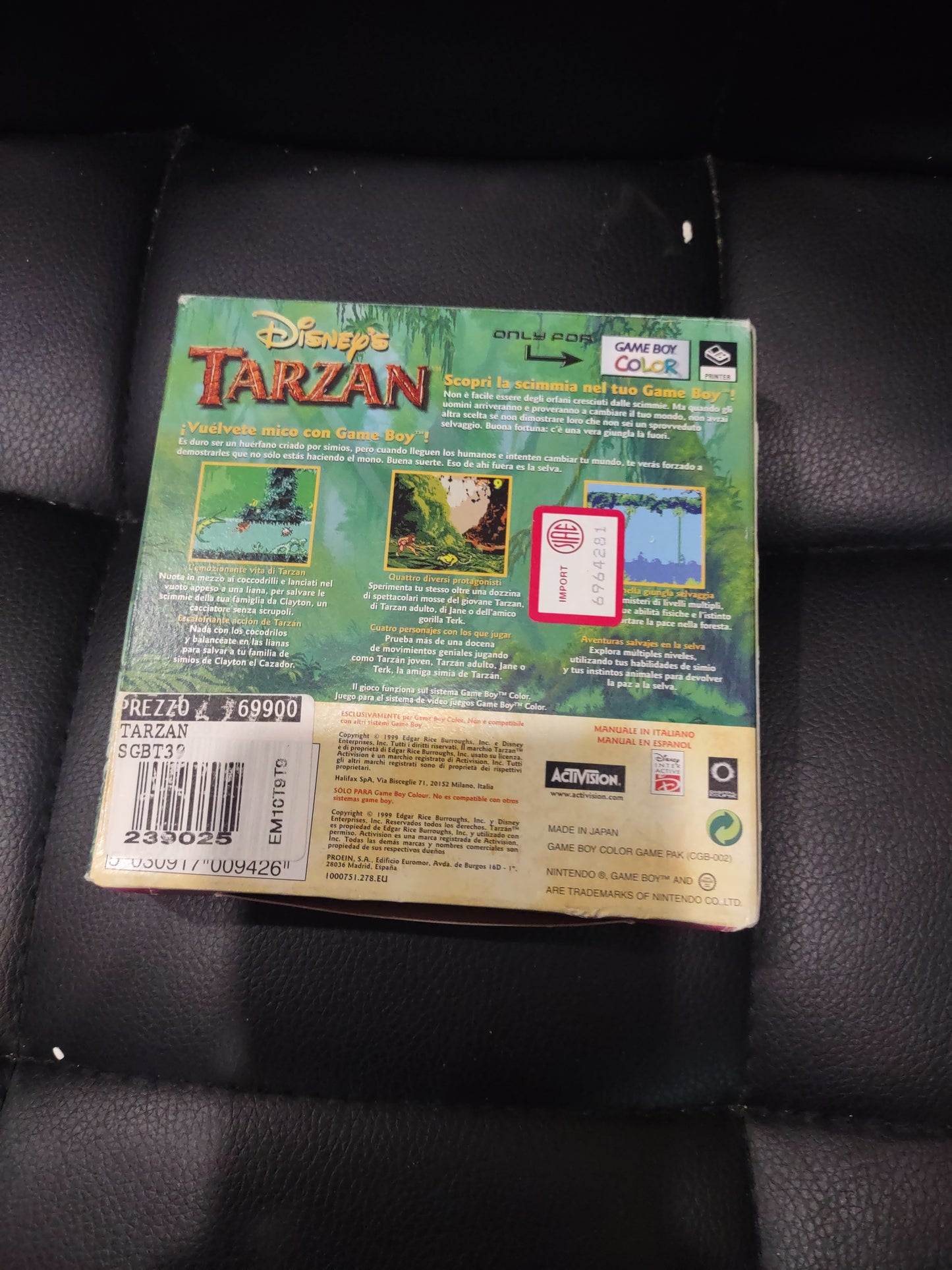 Gioco Nintendo Gameboy color bDisney Tarzan