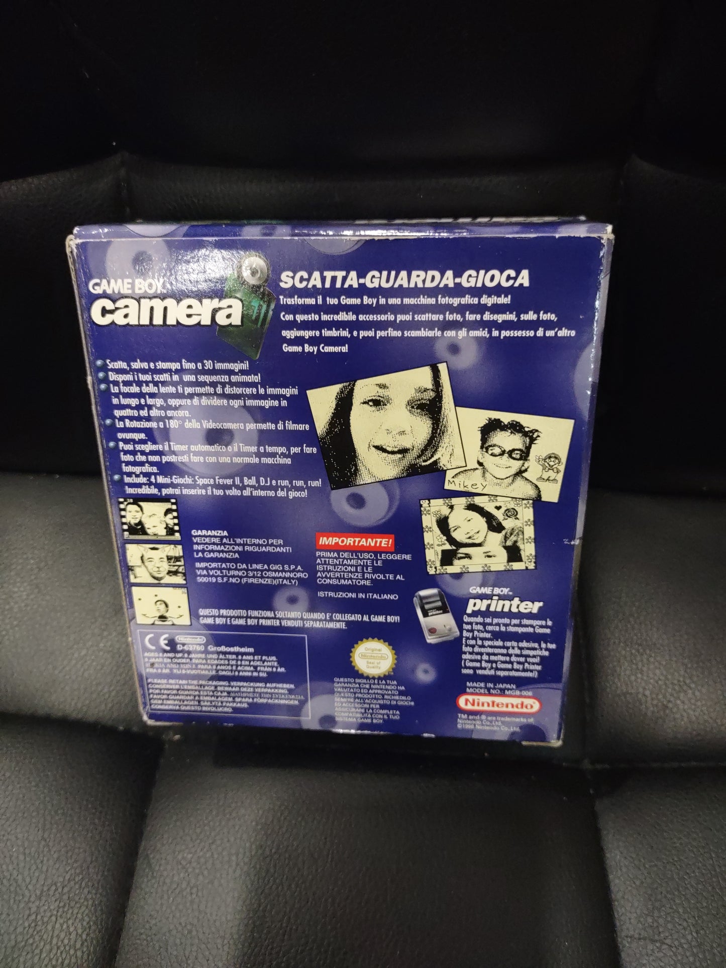 Nintendo Game boy camera Green verde fondo di magazzino gig