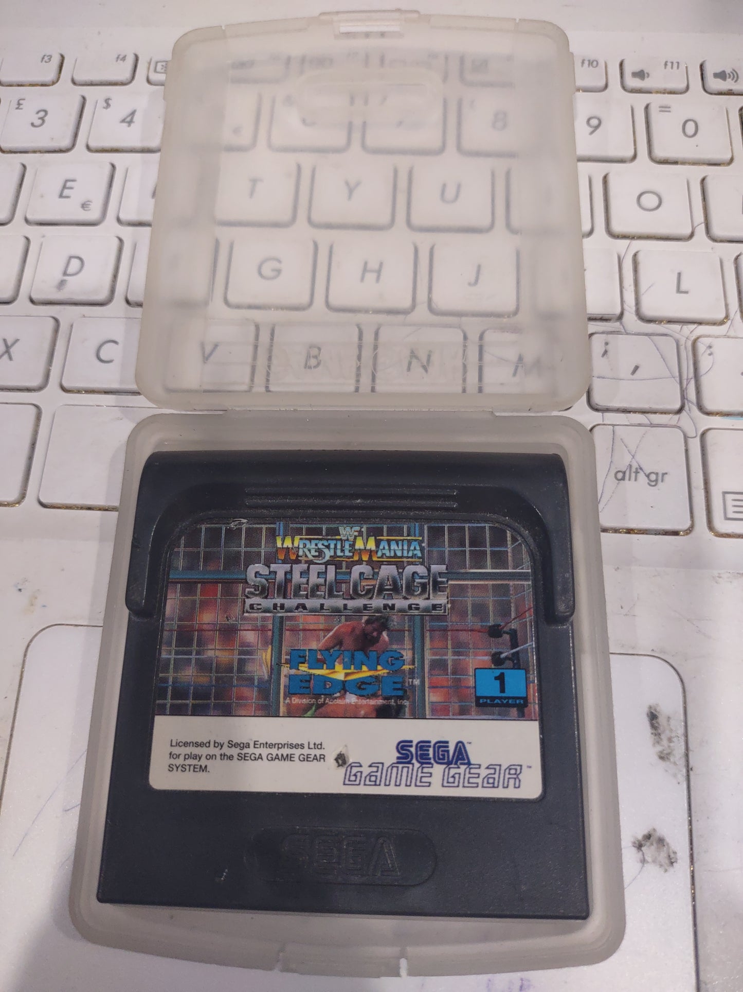 Gioco sega game gear WWf WrestleMania Steel Cage challenge