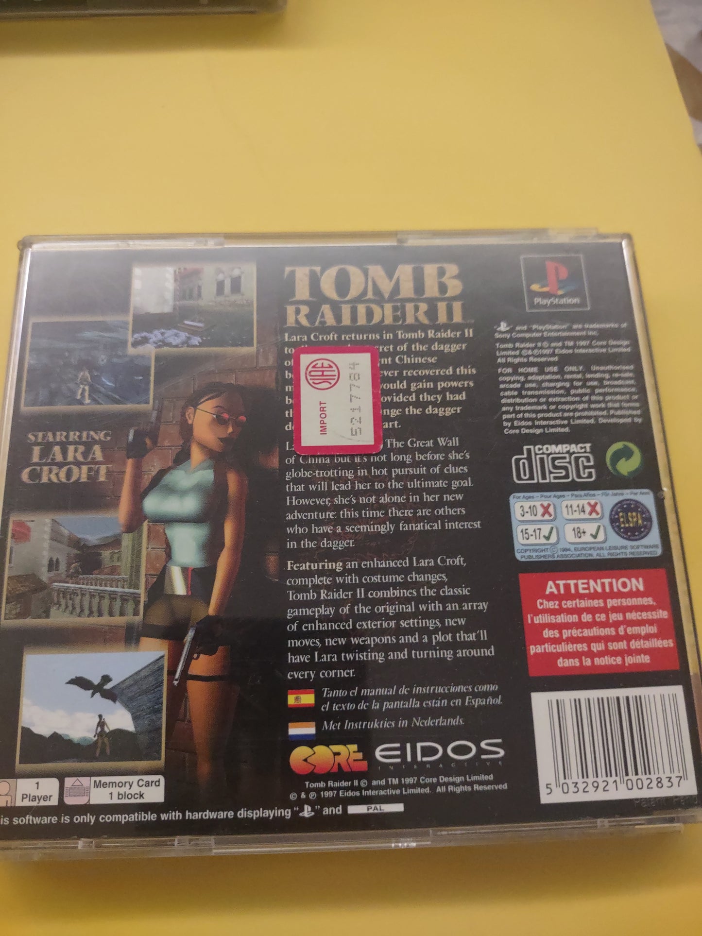Gioco PlayStation PS1 tomb Raider 2