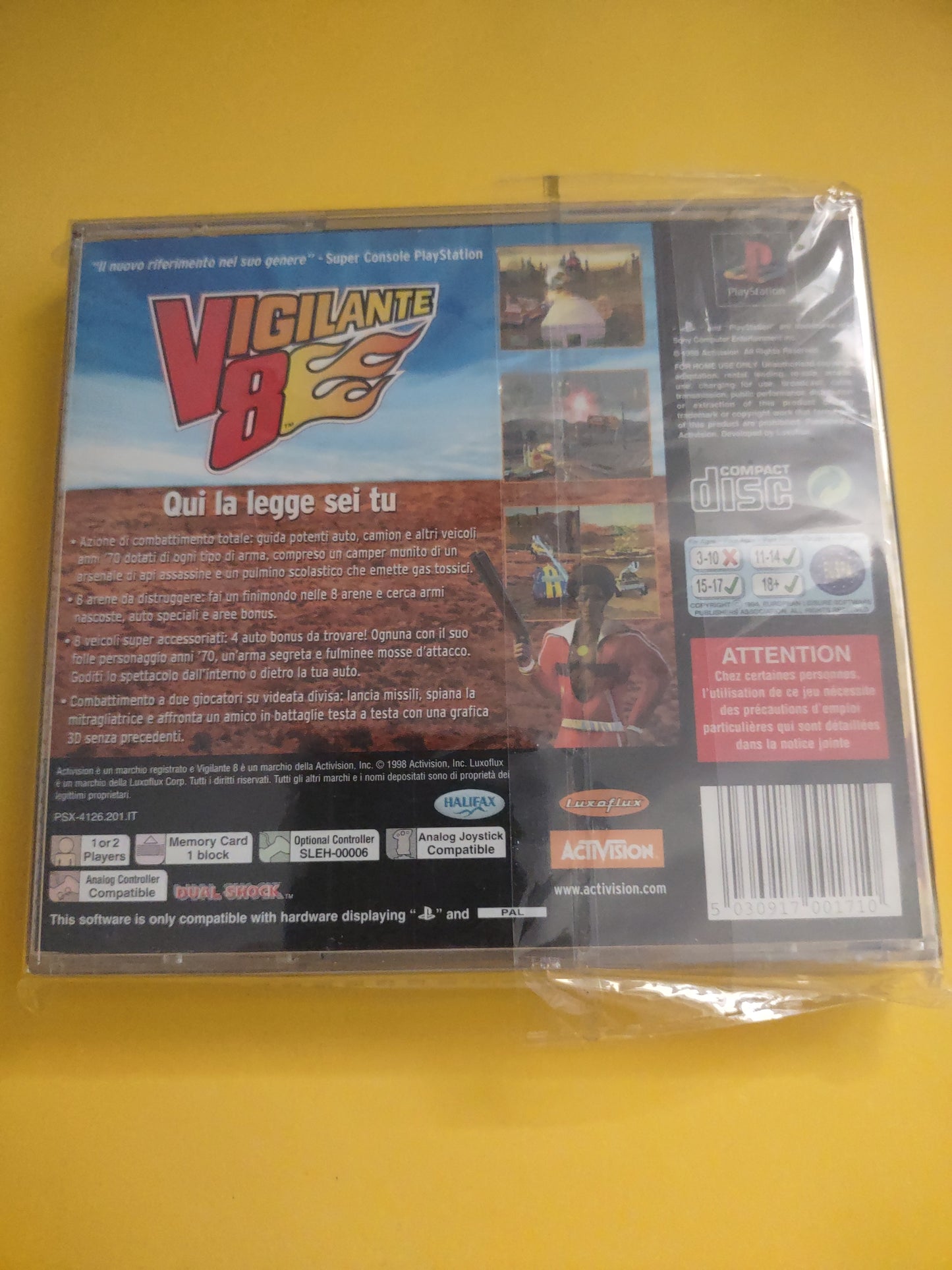 Gioco PlayStation PS1 vigilante 8 ita