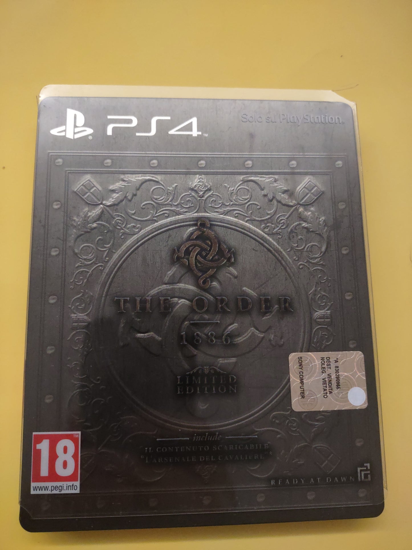 Gioco PlayStation PS4 the order 1886 Limited edition steelbook