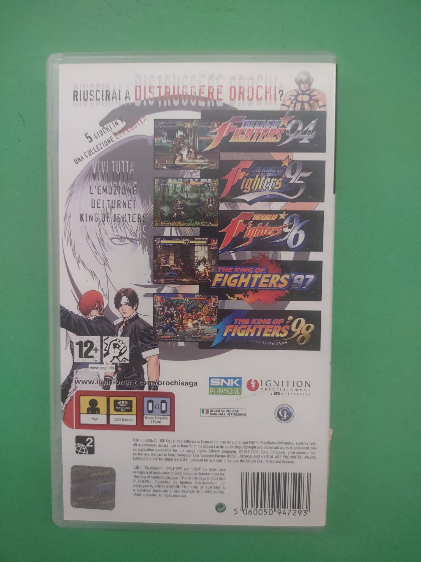 Gioco PlayStation psp kof king of fighters collection the orochi saga