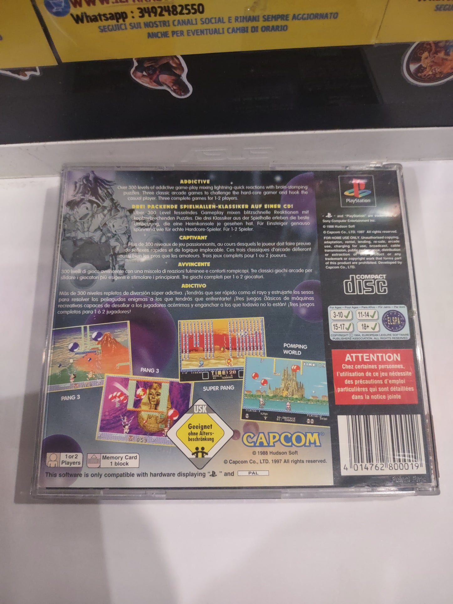 Gioco PlayStation PS1 Super pang collection capcom