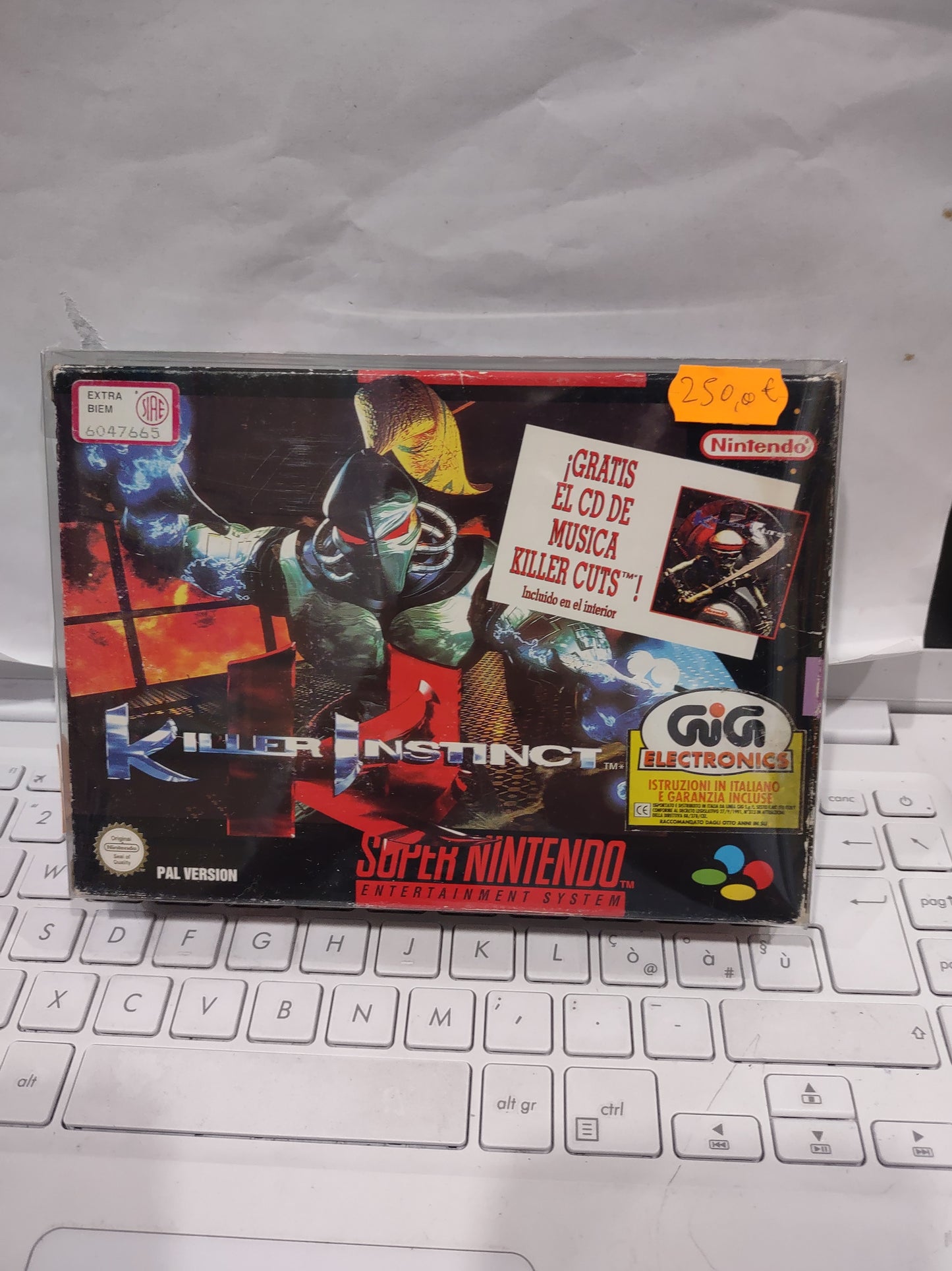 Gioco Nintendo SNES super Nintendo killer instinct gig
