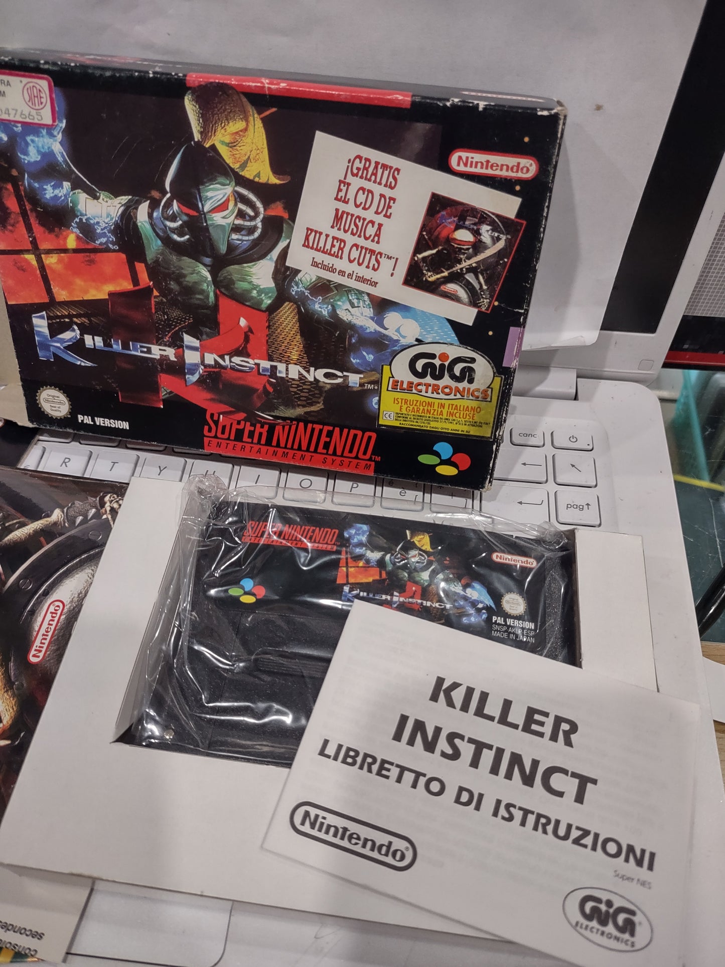 Gioco Nintendo SNES super Nintendo killer instinct gig