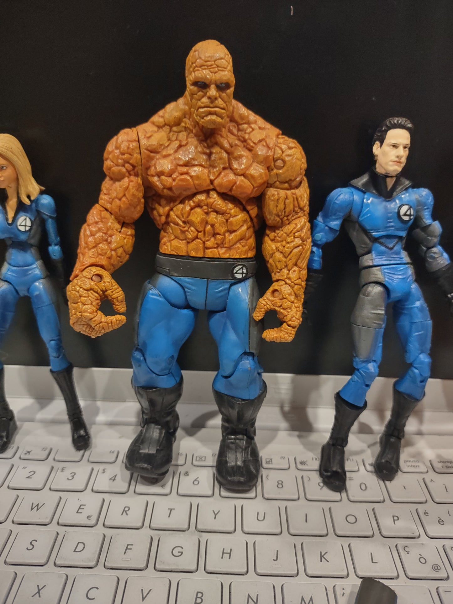 Lotto 4 figure toybiz film fantastici 4 fantastic four Marvel