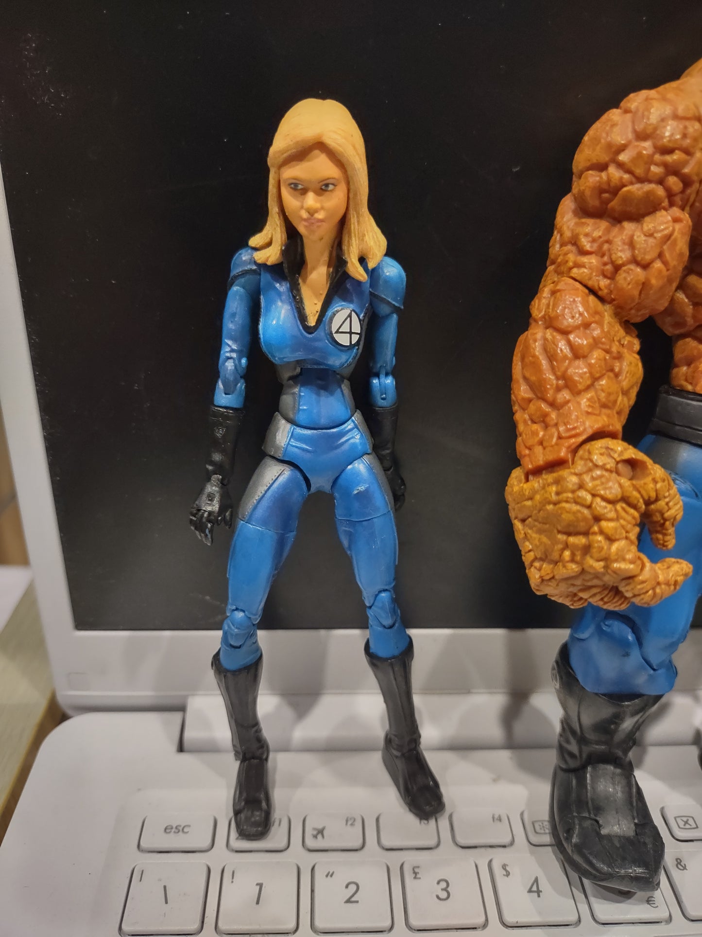Lotto 4 figure toybiz film fantastici 4 fantastic four Marvel