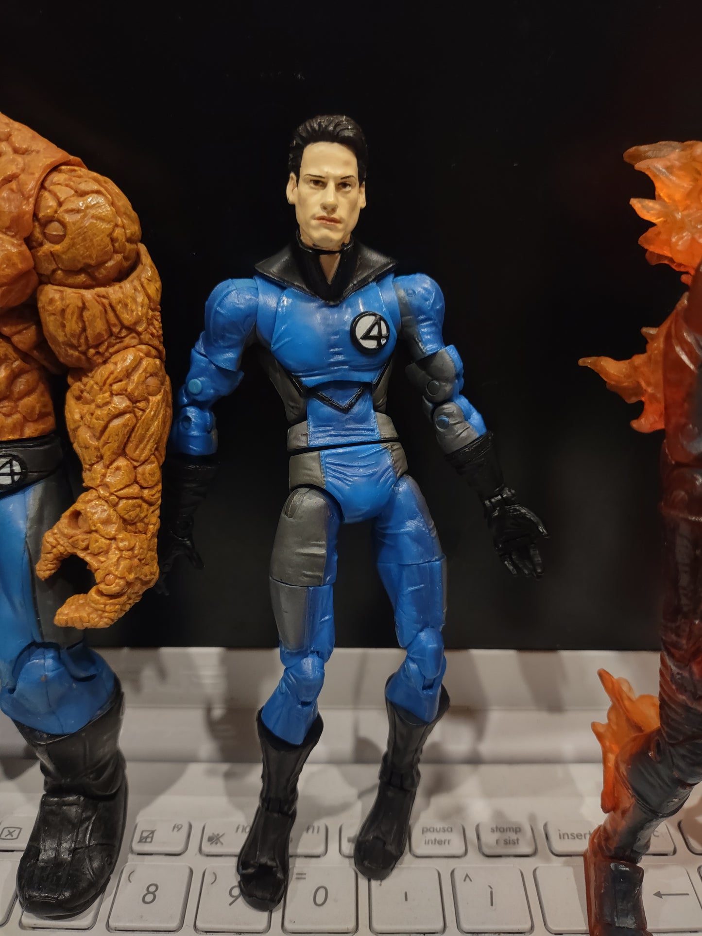 Lotto 4 figure toybiz film fantastici 4 fantastic four Marvel