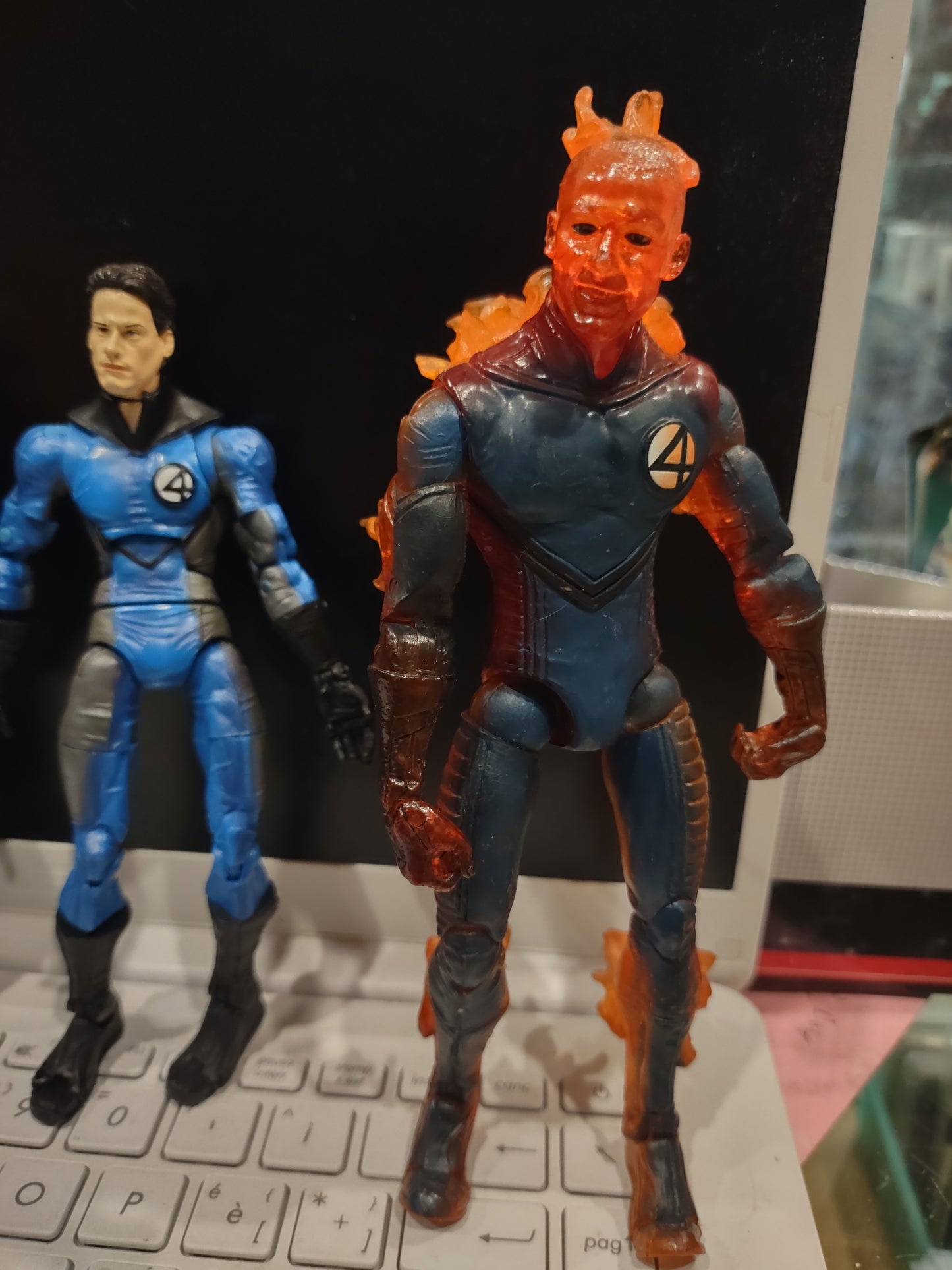 Lotto 4 figure toybiz film fantastici 4 fantastic four Marvel