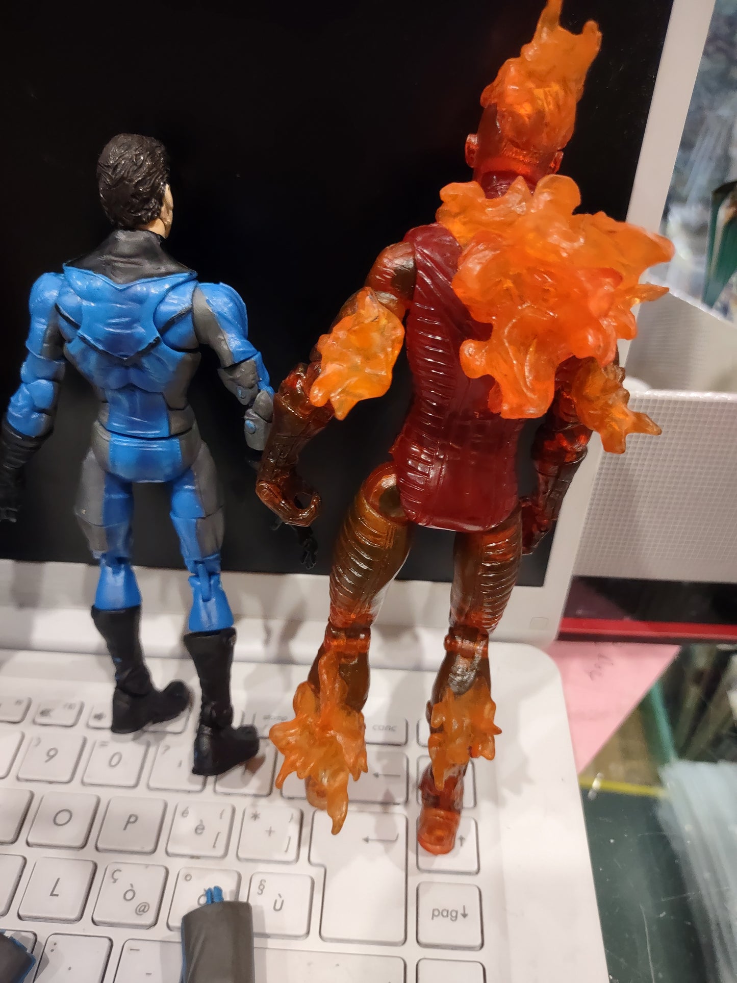 Lotto 4 figure toybiz film fantastici 4 fantastic four Marvel
