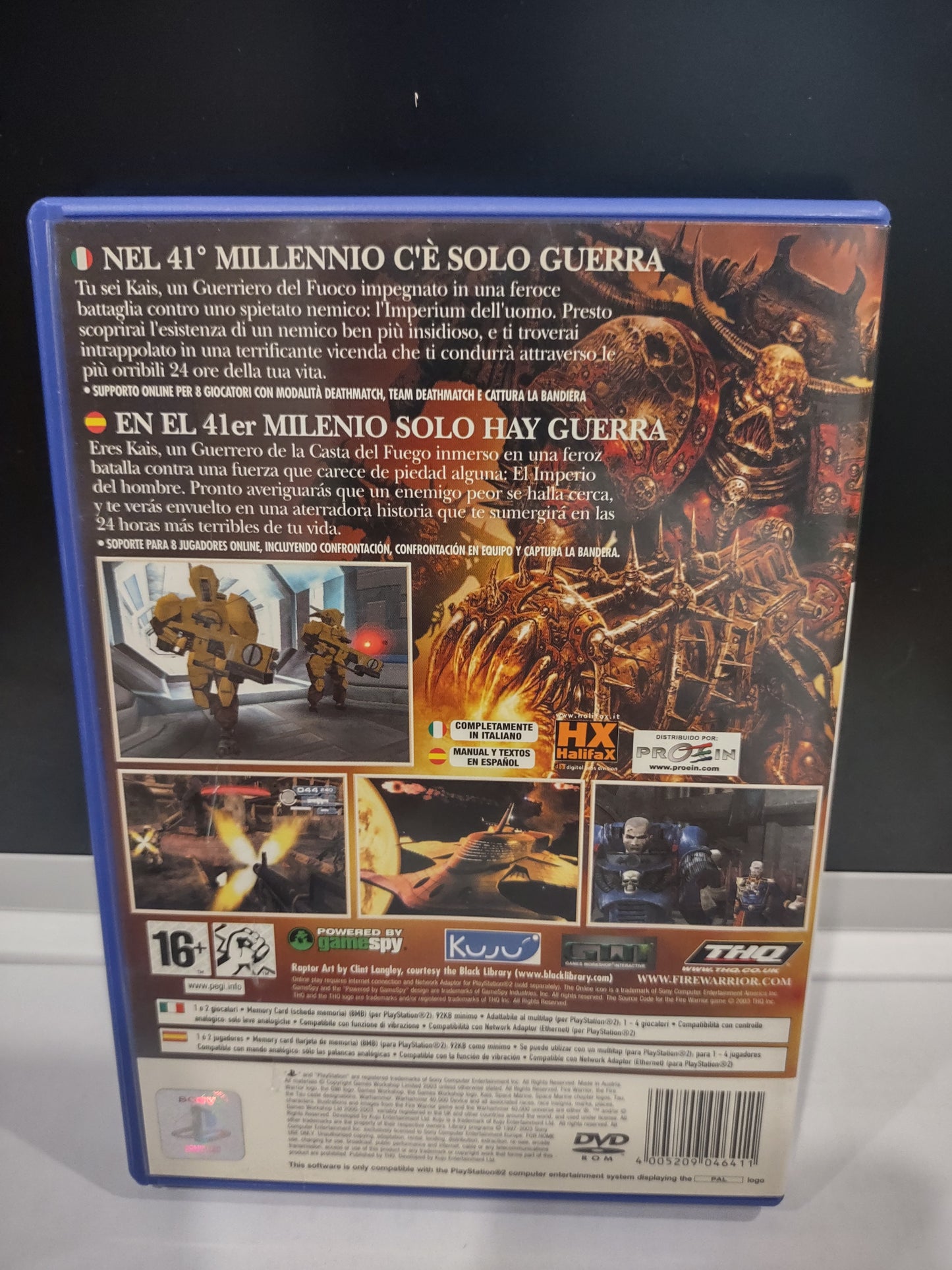 Gioco PlayStation PS2 Warhammer 40000 Fire Warrior PAL