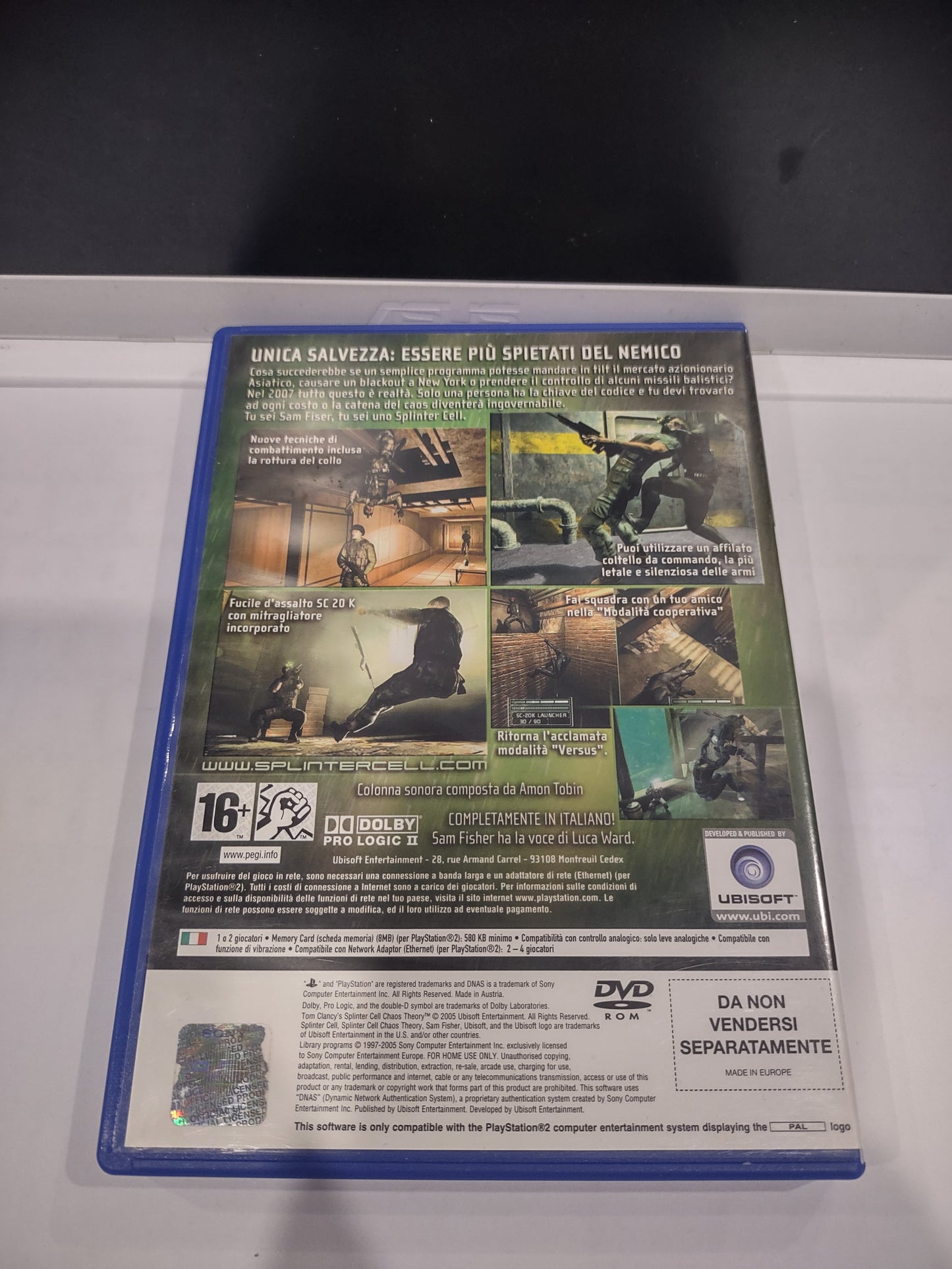 Gioco PlayStation PS2 Tom clancy's Splinter Cell Chaos theory