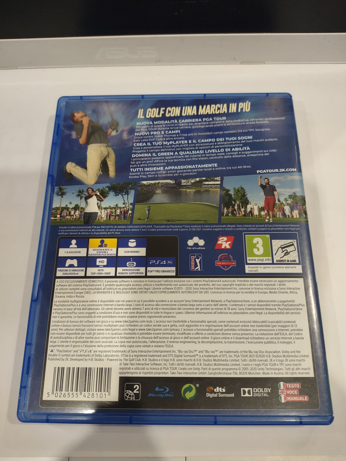 Gioco PlayStation PS4 pga tour Golf 2k21