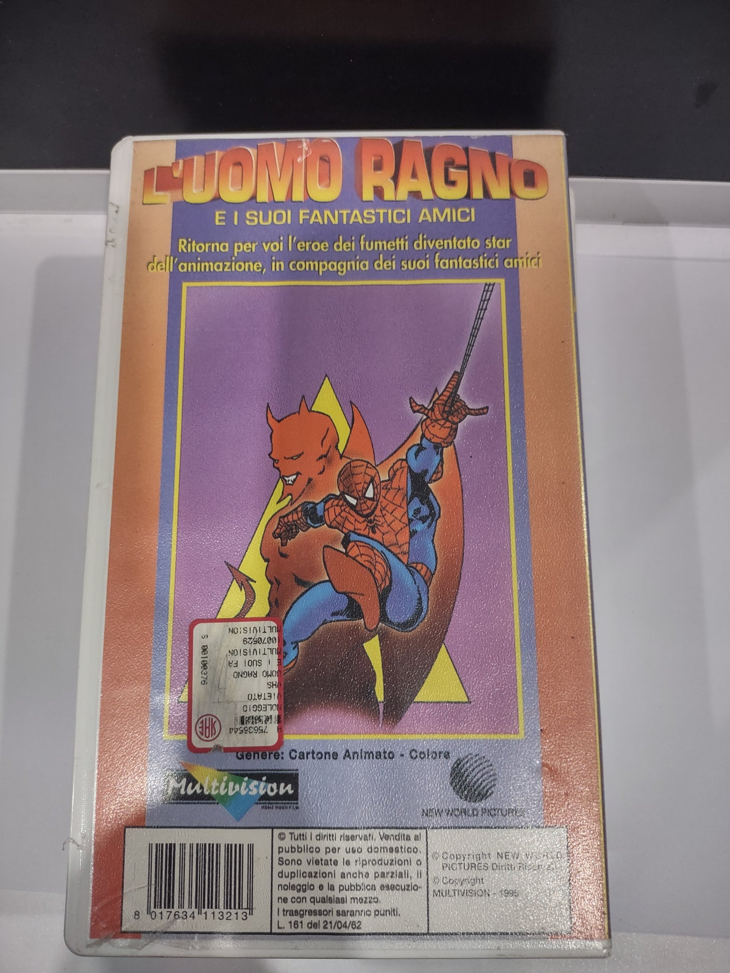 Film cassetta VHS l'Uomo Ragno e i suoi fantastici amici il gioco appassionante multivision collection p