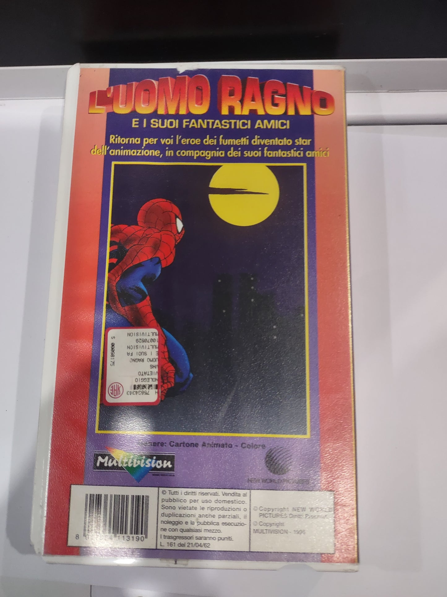 Film VHS multivision collection l'Uomo Ragno e i suoi fantastici amici e gli uomini ape