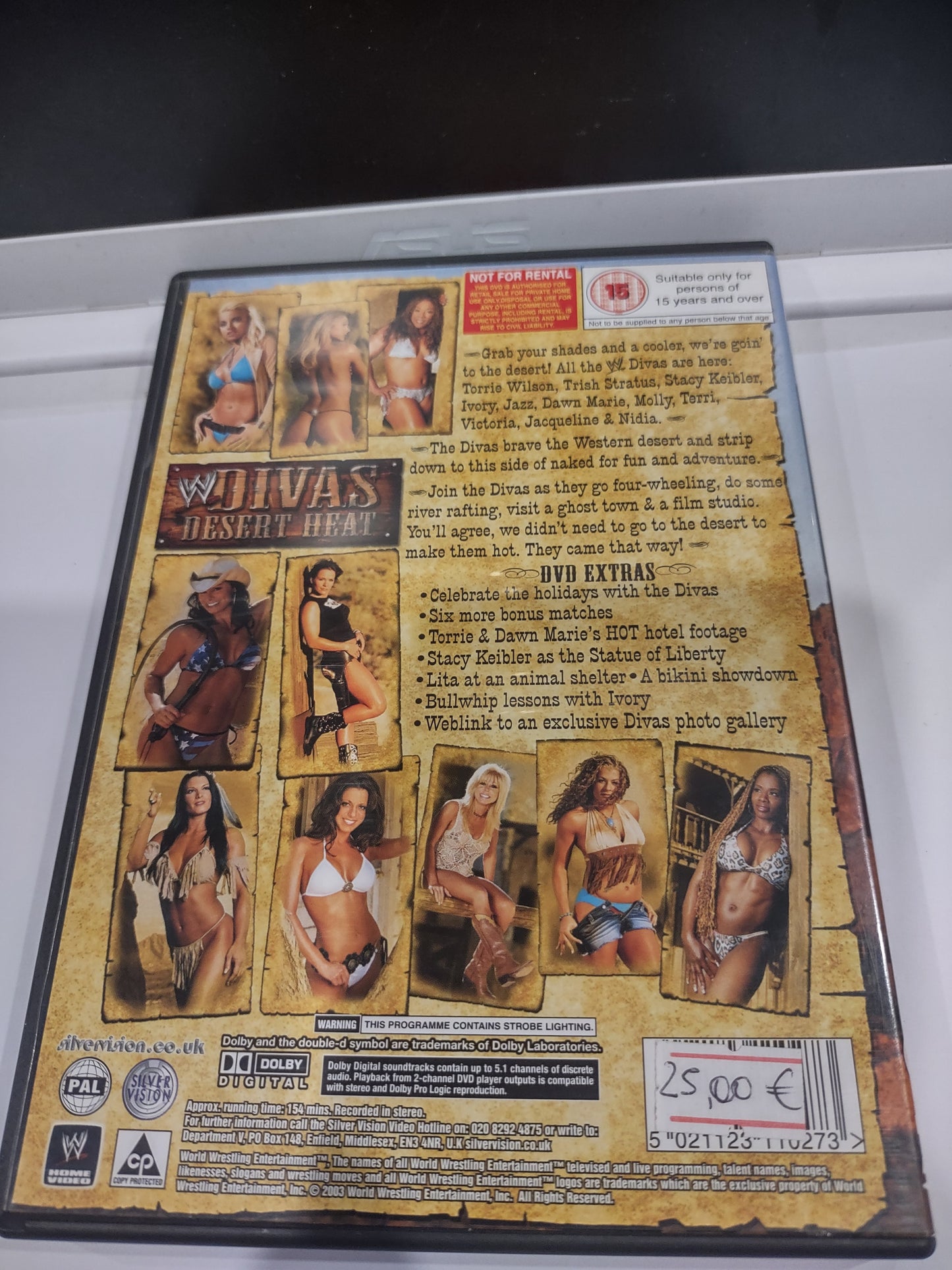 DVD WWE wrestling wanted divas desert heat