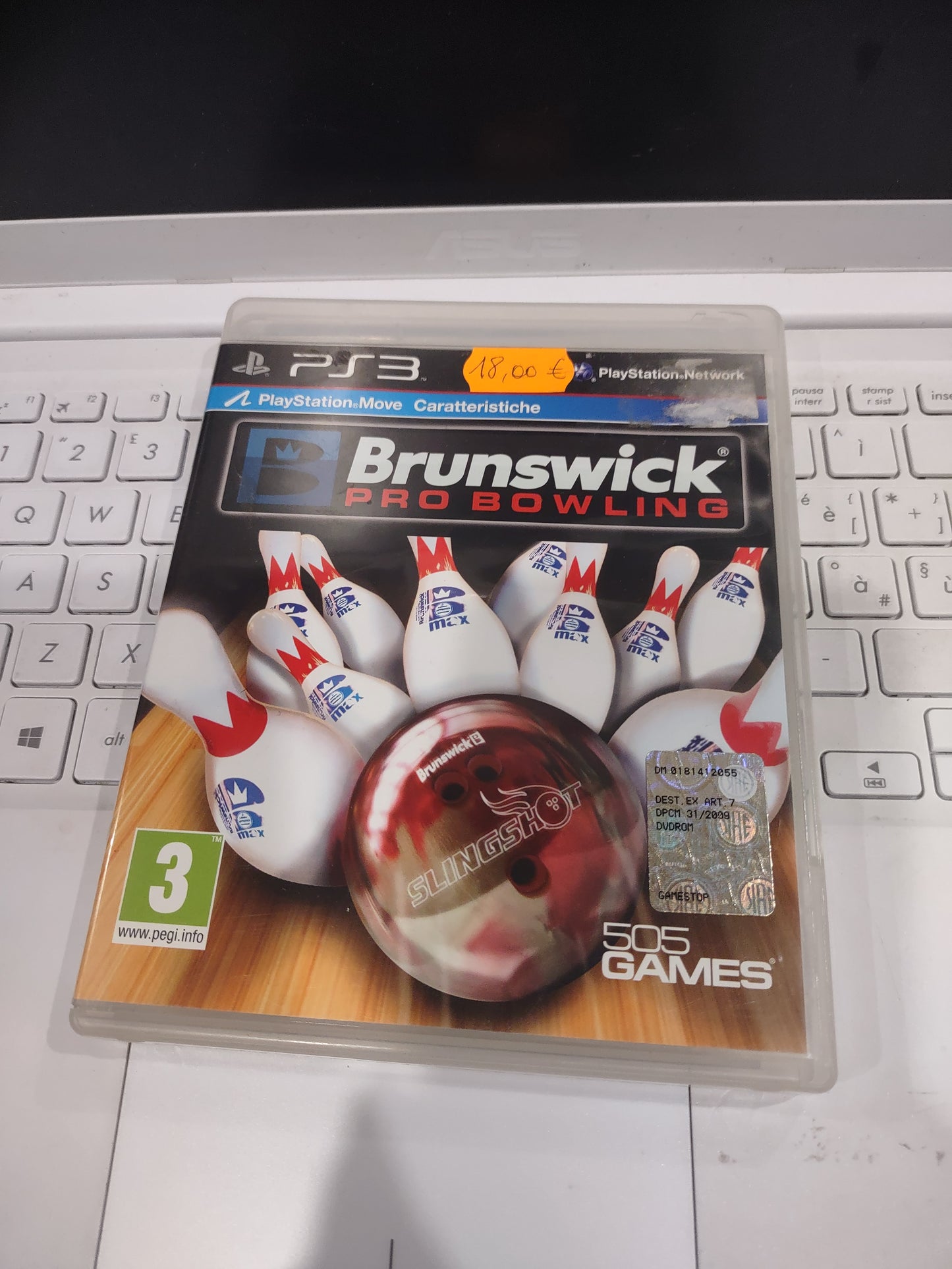 Gioco PlayStation PS3 brunswick Pro bowling compatibile PlayStation move