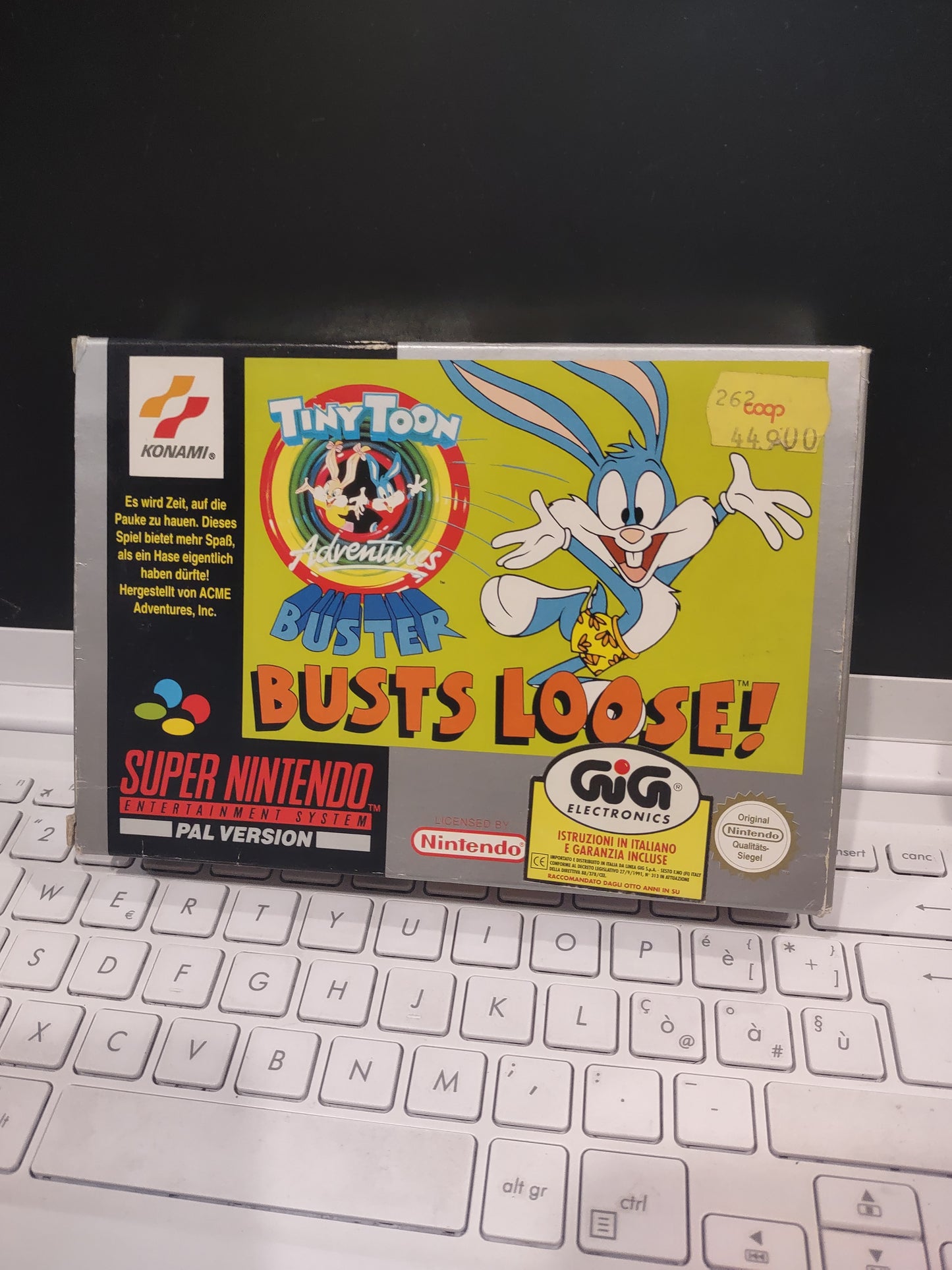 Gioco Nintendo snes superNintendo PAL tiny toon busts loose !