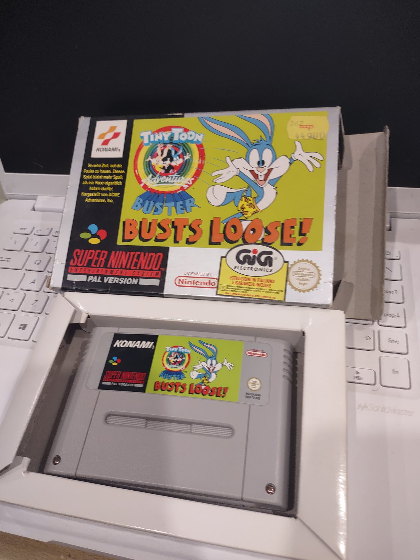 Gioco Nintendo snes superNintendo PAL tiny toon busts loose !