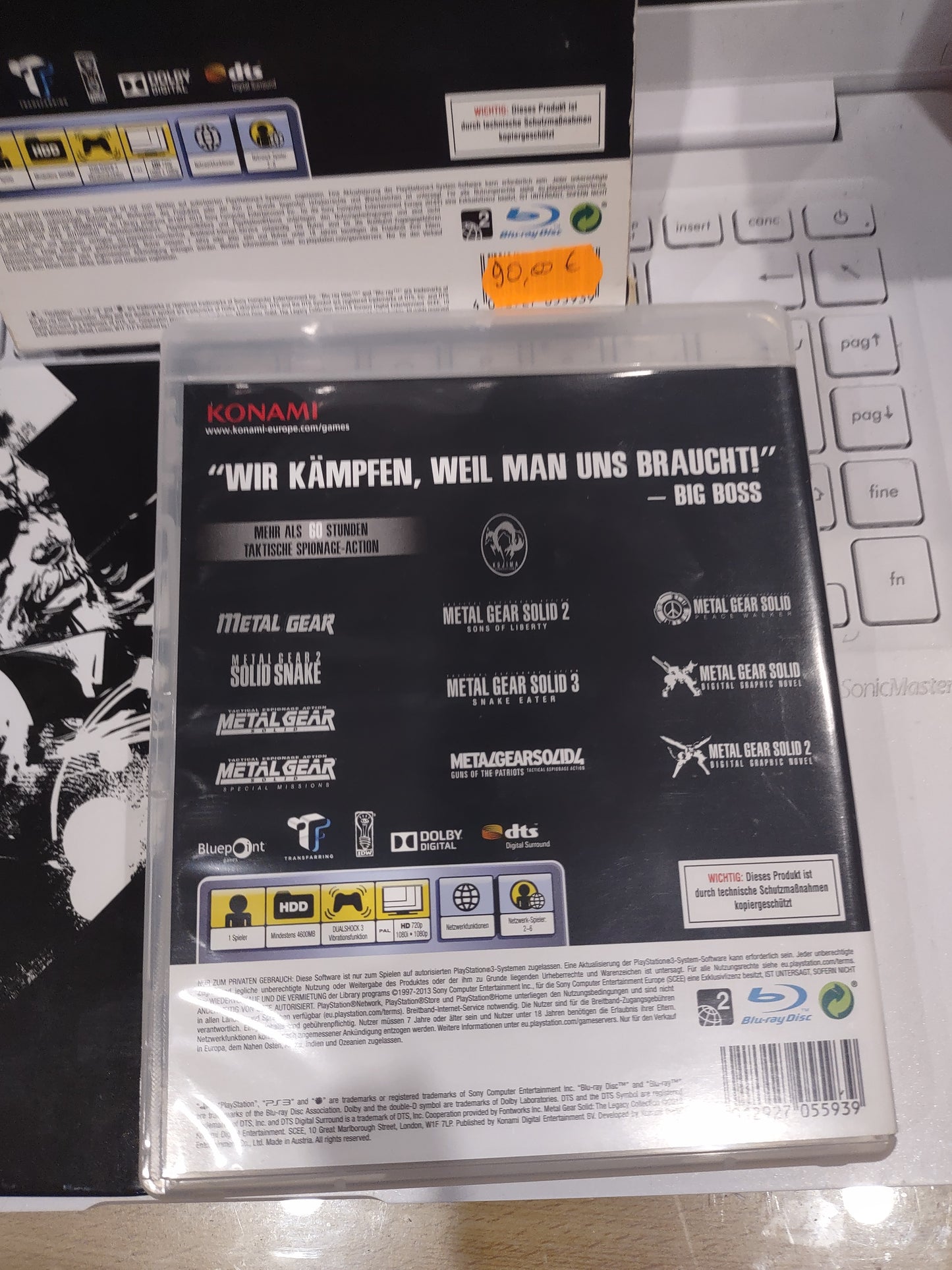 Gioco PlayStation ps3 metal Gear solid the Legacy collection 1987-2012 konami