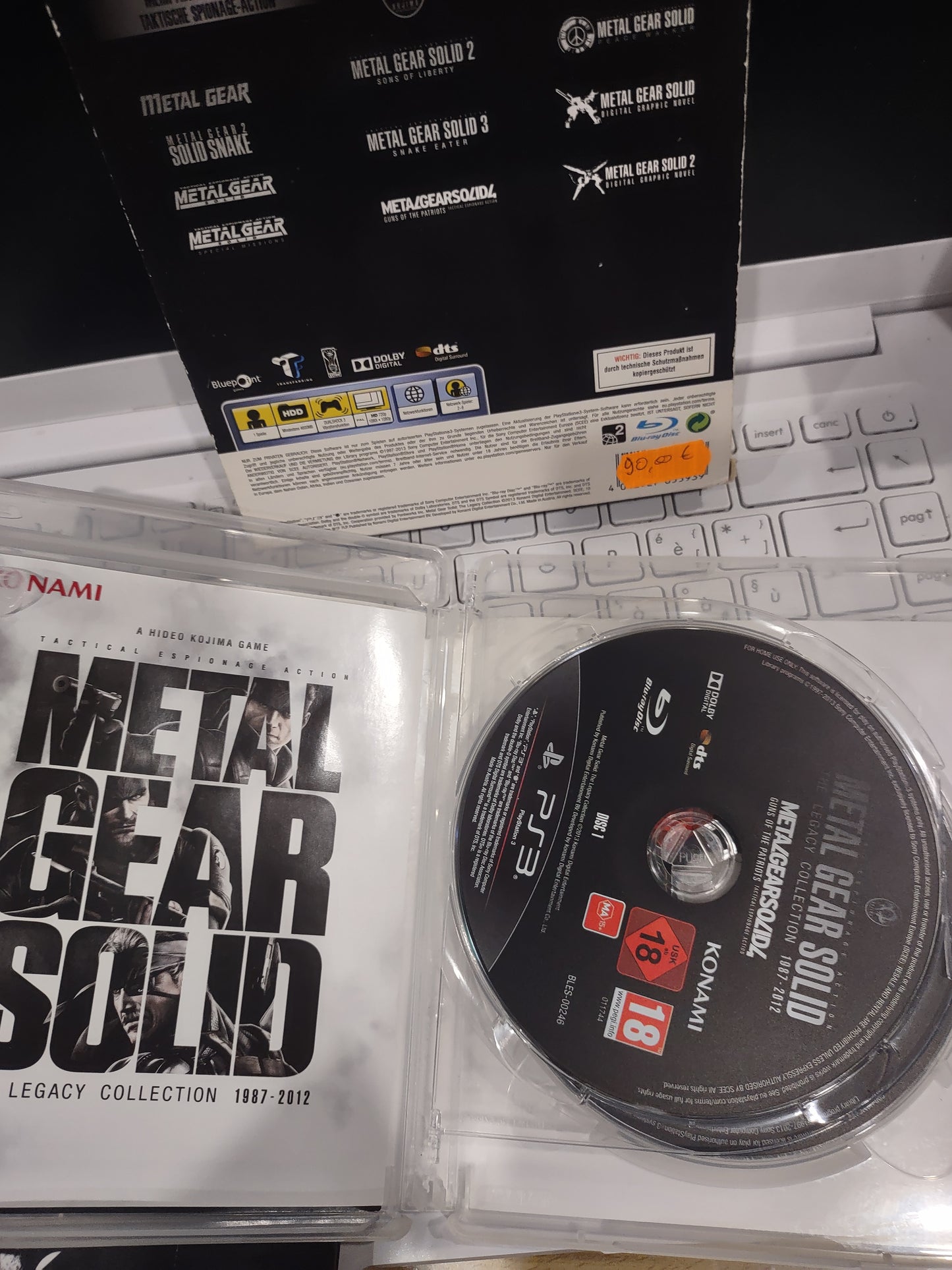 Gioco PlayStation ps3 metal Gear solid the Legacy collection 1987-2012 konami