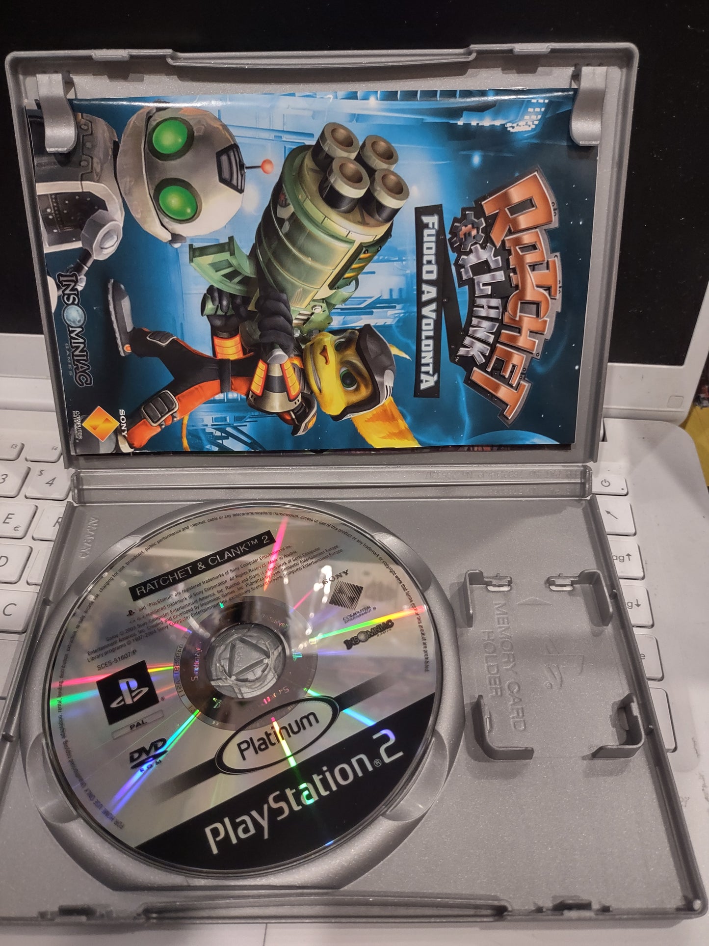 Gioco PlayStation PS2 Ratchet and Clank fuoco a volontà