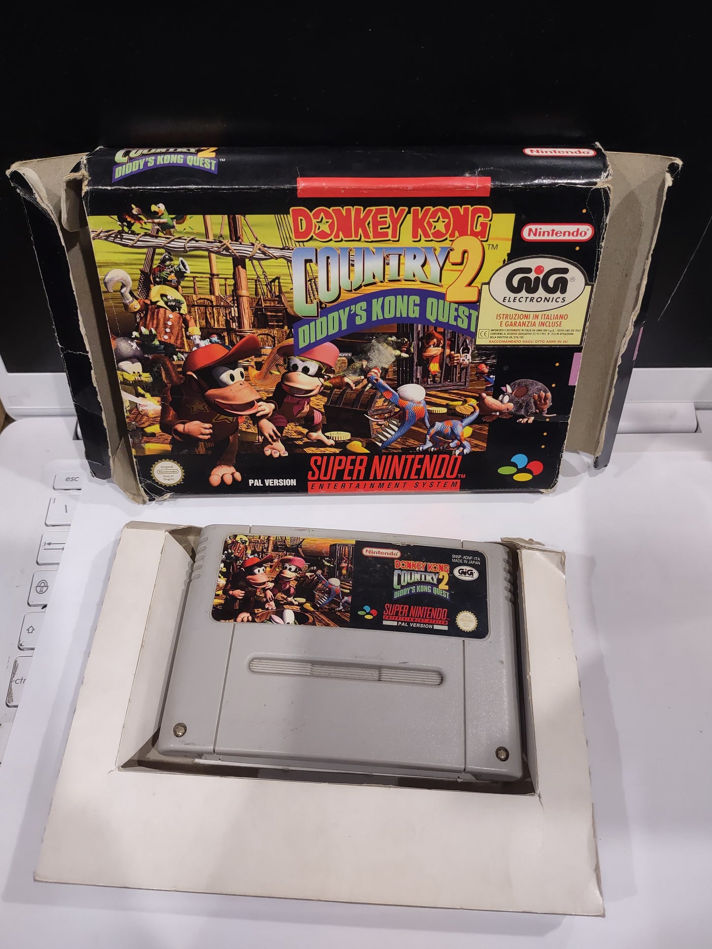 Gioco Nintendo snes superNintendo PAL donkey Kong country 2 gig
