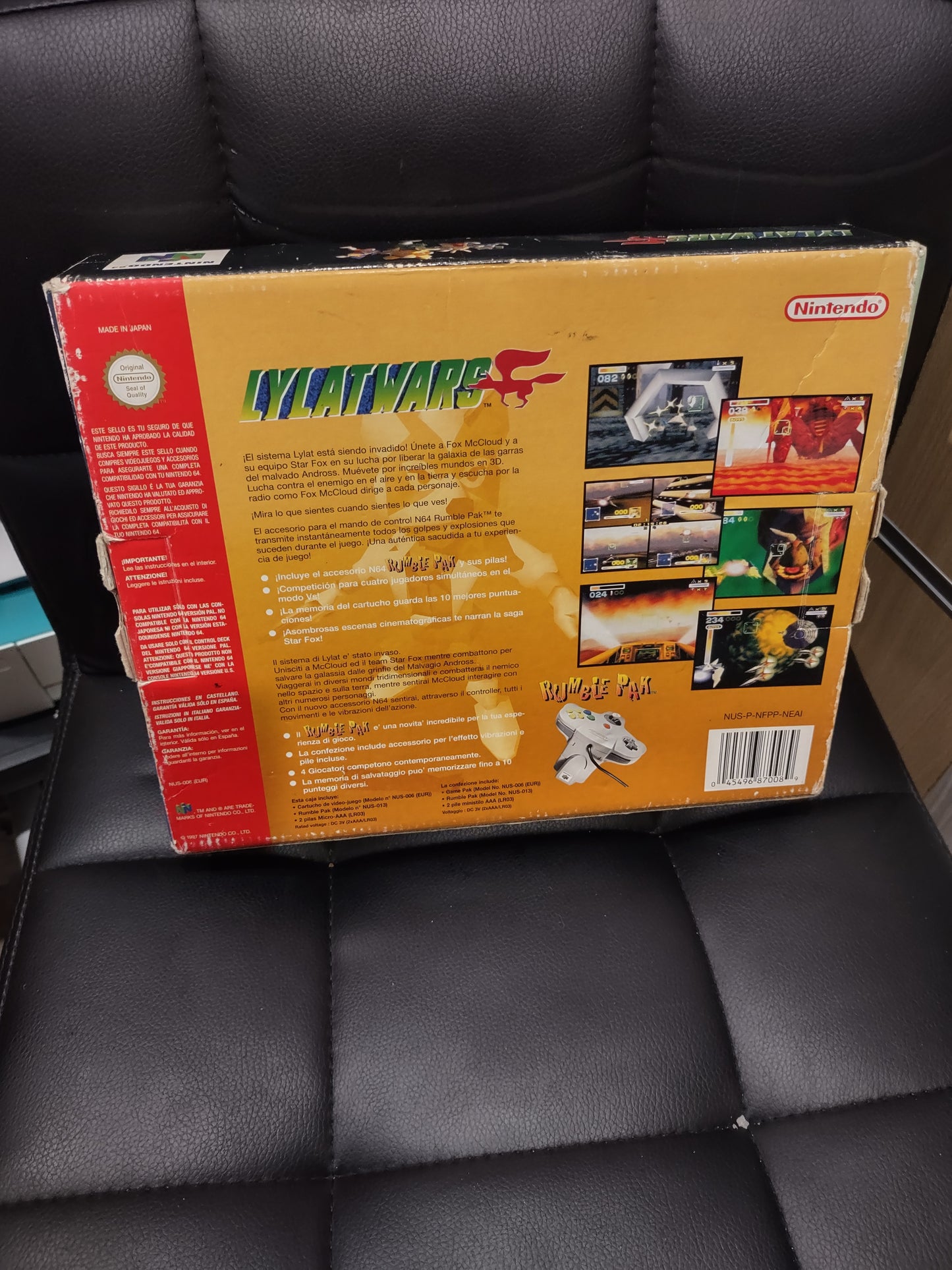 Gioco Nintendo 64 n64 pal version lylat wars Rumble pack includes gig