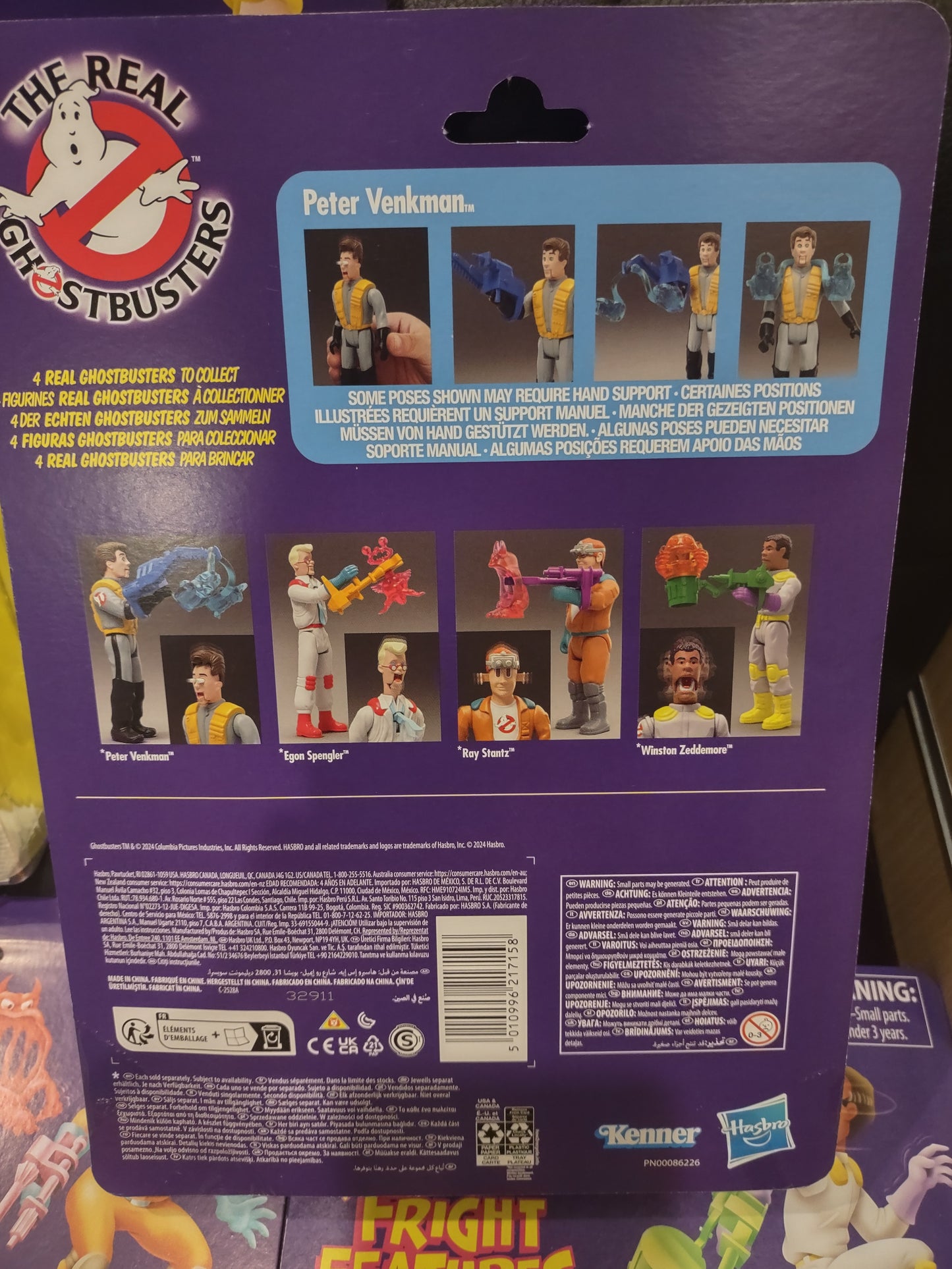 Action figure set completo 4 the real Ghostbusters kenner Hasbro with fright features ray Winston Peter egon