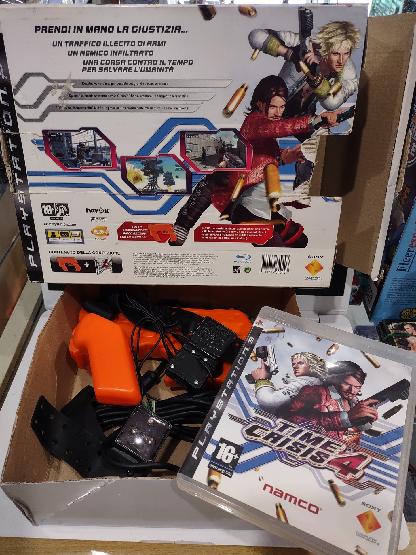 Gioco PlayStation PS3 Time crisis 4 + pistola g-con 3