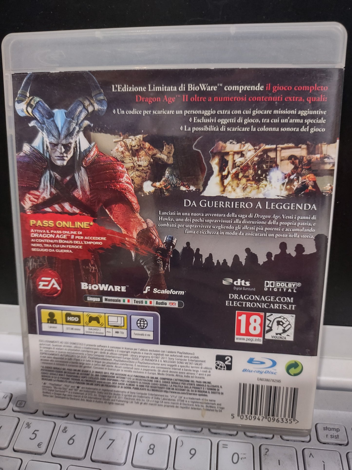 Gioco PlayStation ps3 Dragon Age 2 bioware signature edition