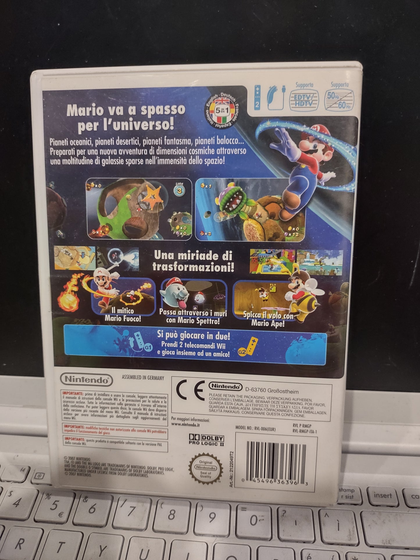 Gioco Nintendo Wii Super Mario Galaxy ita