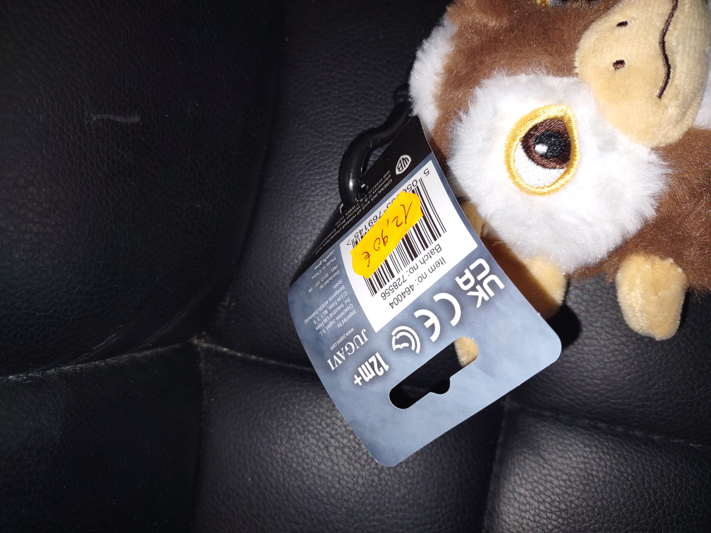 Portachiavi gadget peluche Gremlins gizmo jugavi Warner Bros