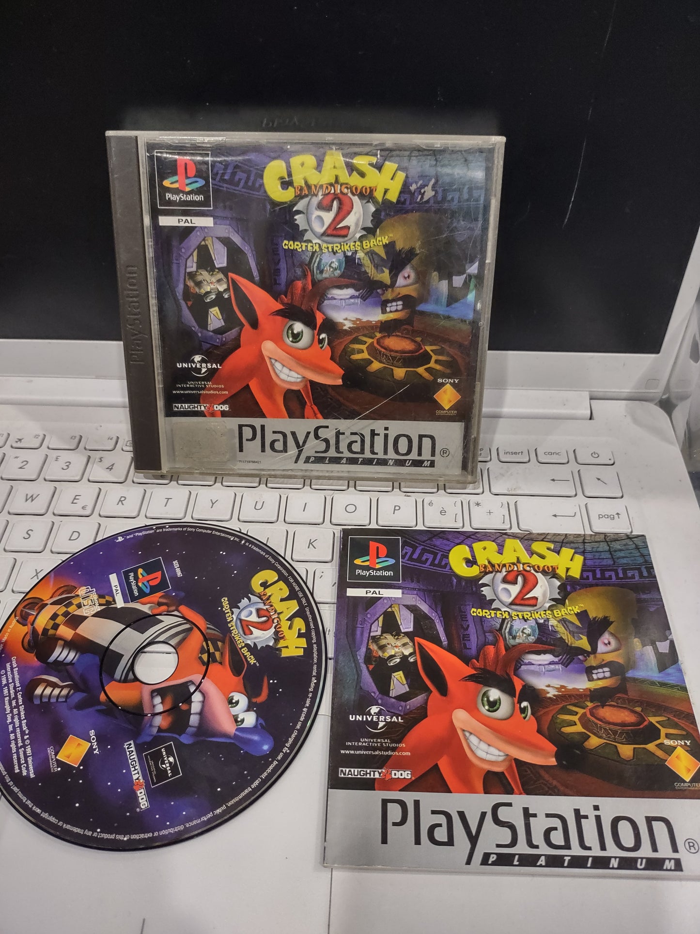 Gioco PlayStation PS1 Crash Bandicoot 2 Cortex strikes back