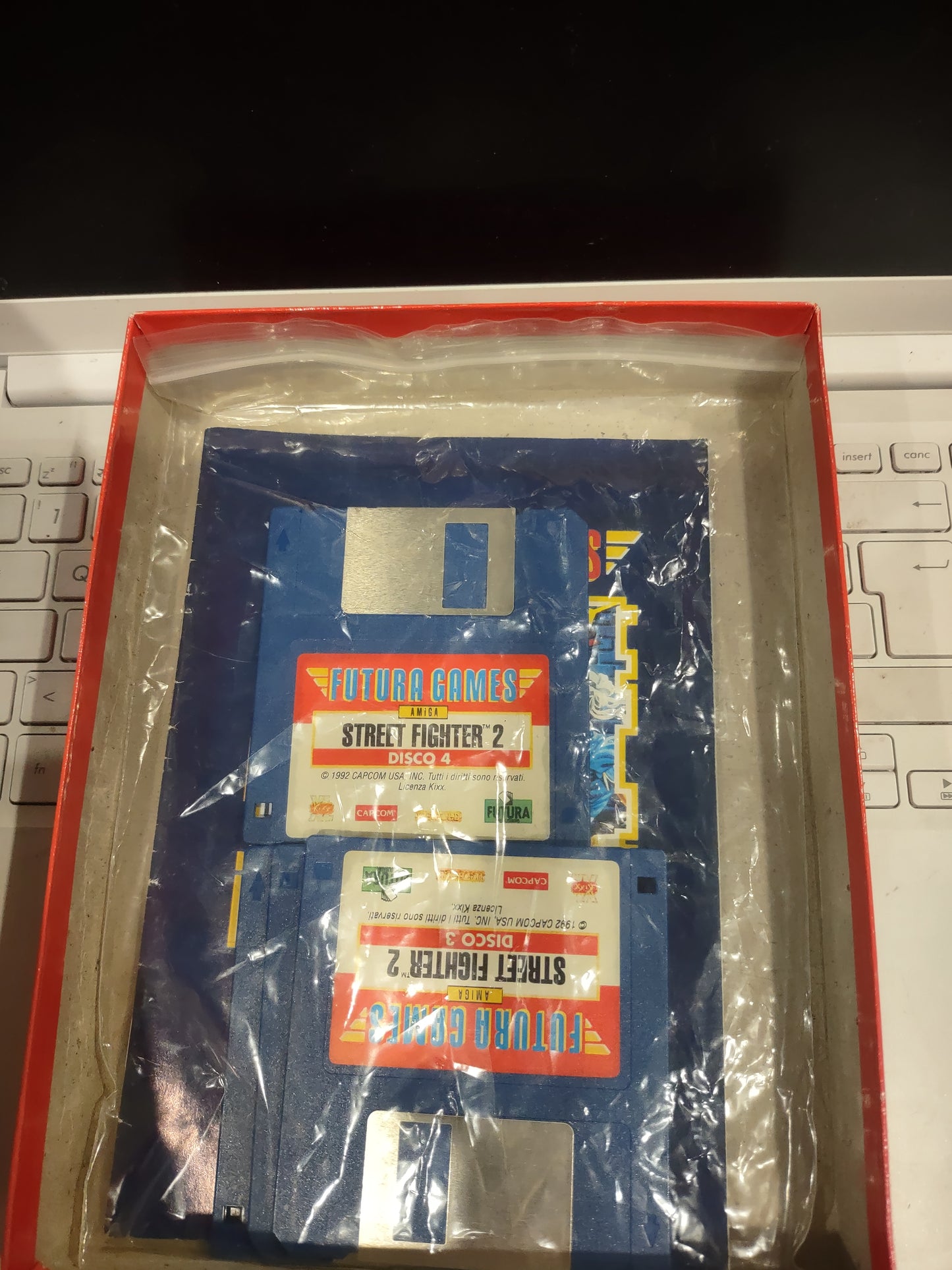 Gioco Amiga commodore street fighter 2 floppy disk