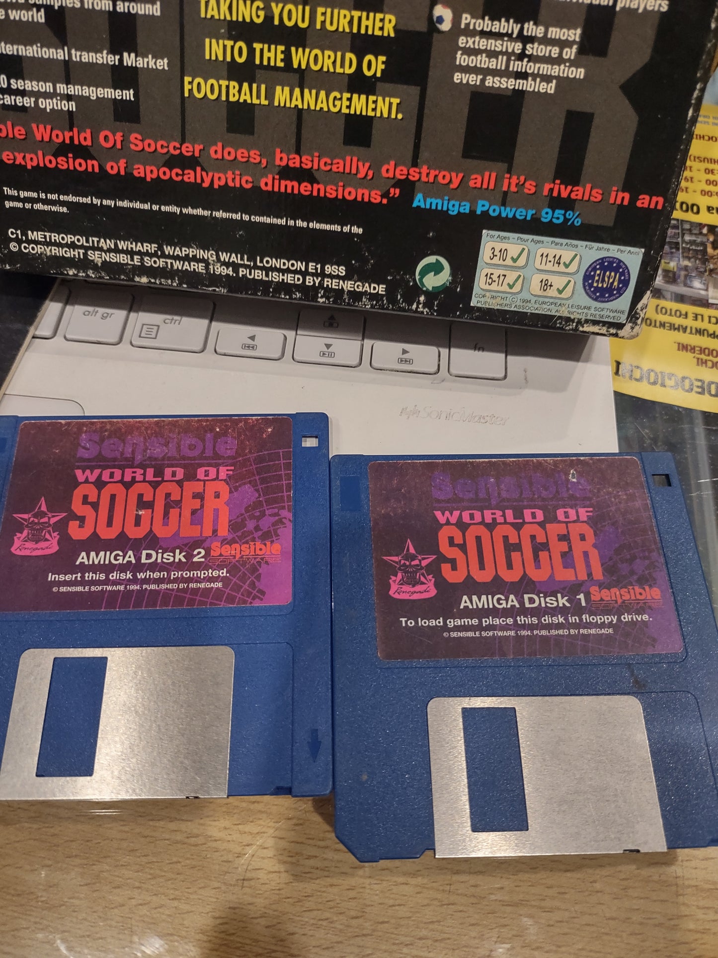 Gioco commodore Amiga sensible world of soccer