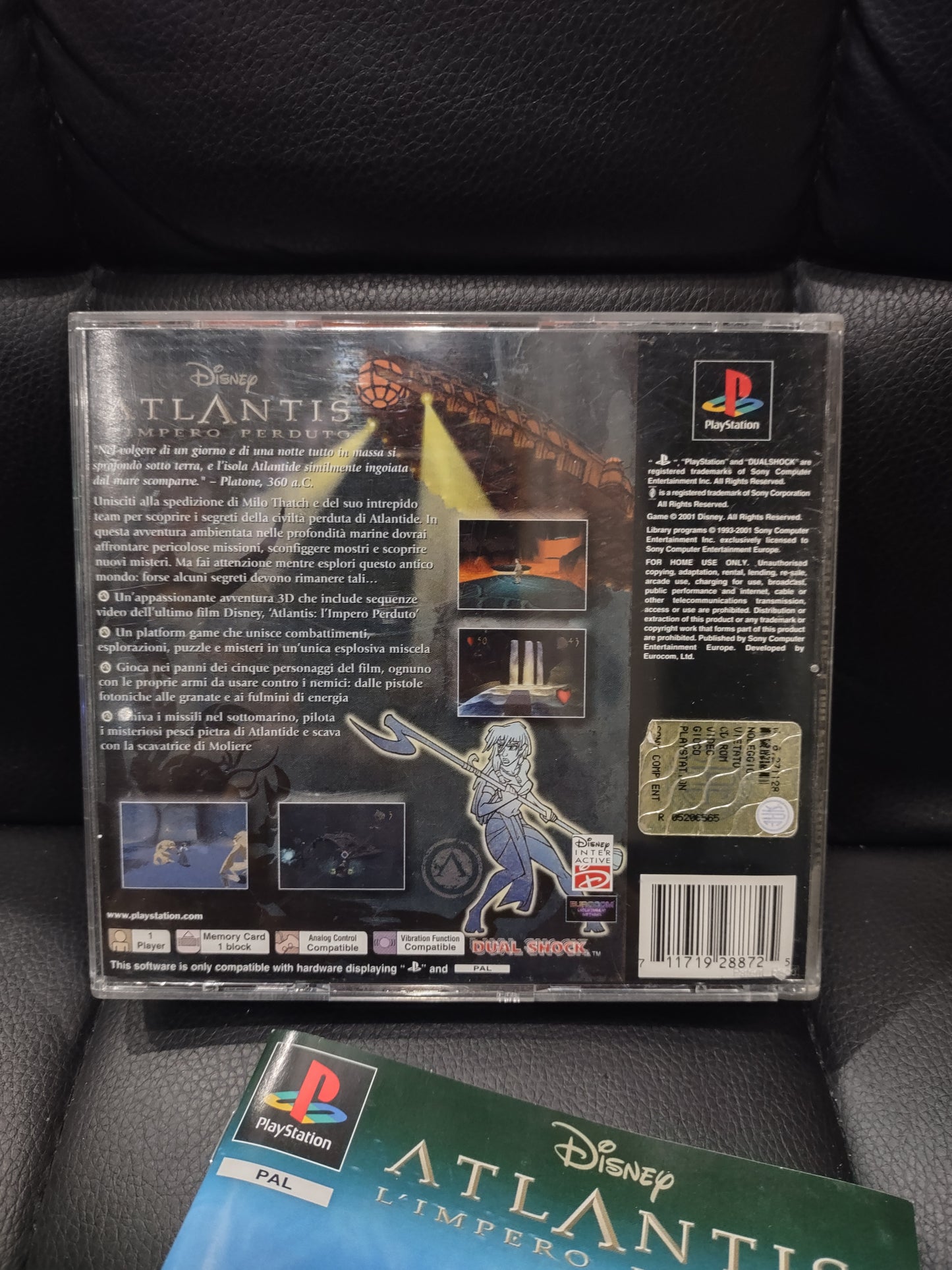 Gioco PlayStation PS1 Disney Atlantis l'impero perduto italiano completo