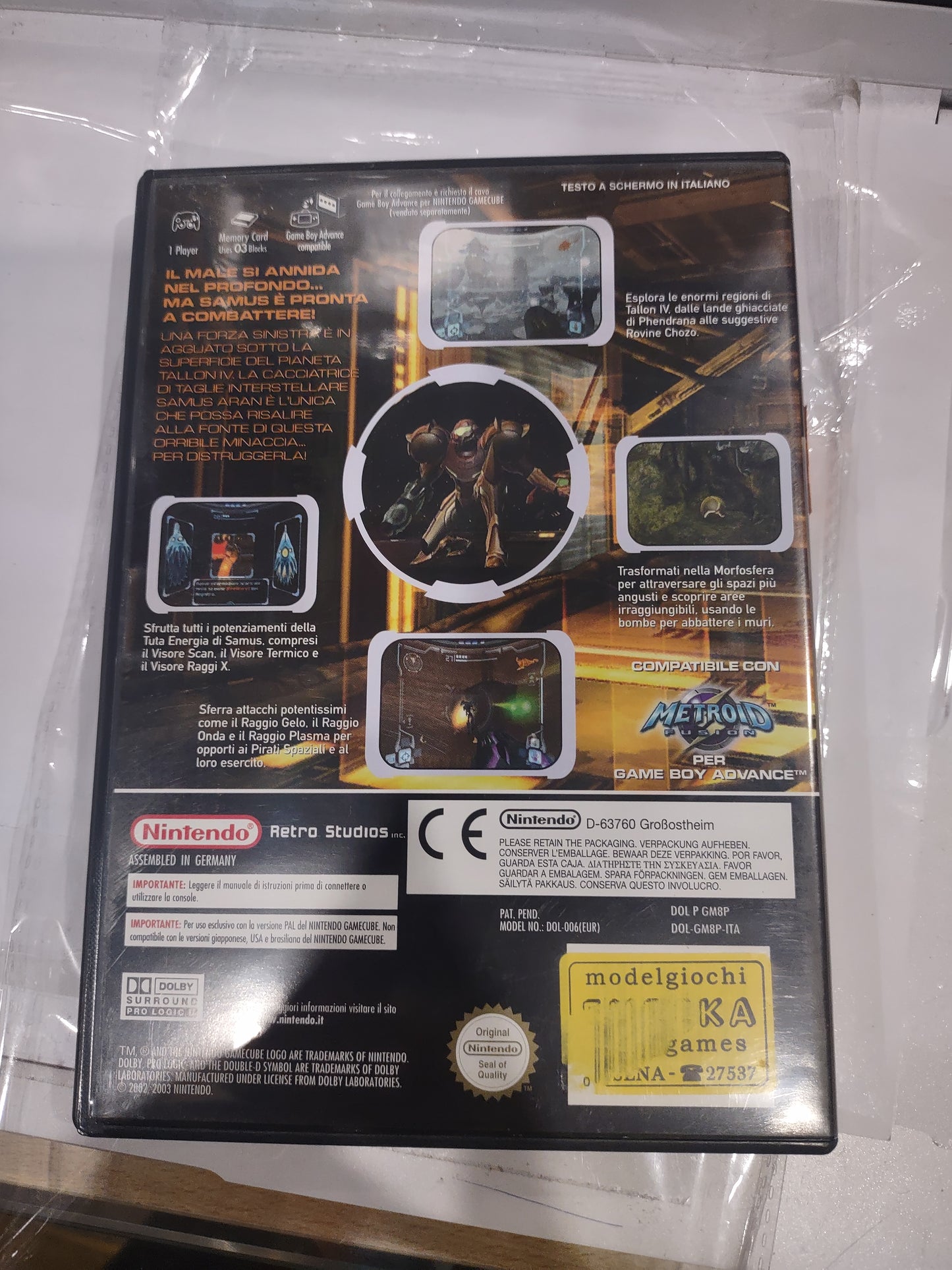 Gioco Nintendo GameCube Metroid prime 1 italiano completo