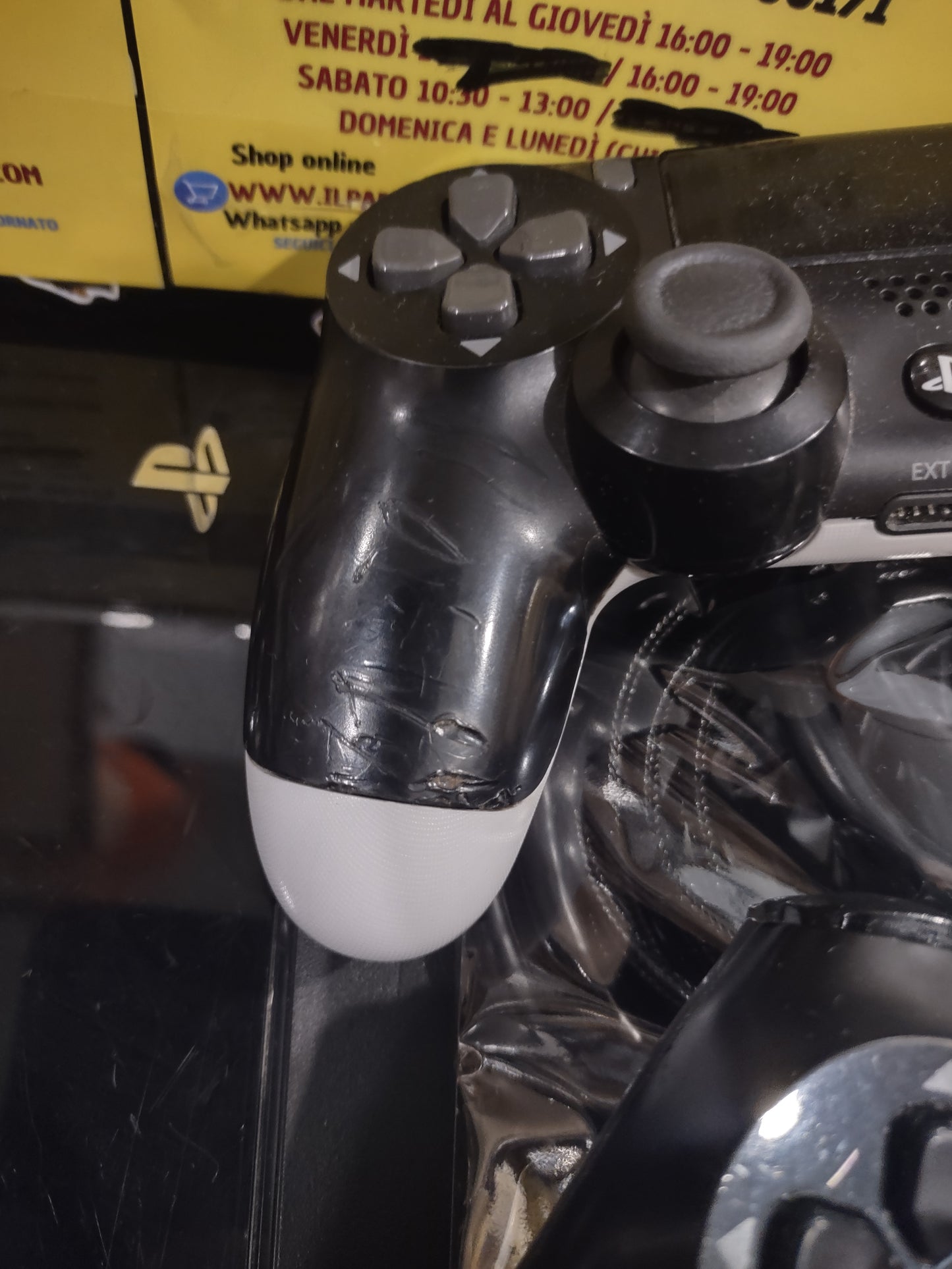 Console PlayStation PS4 fat black 500 GB cavi due controller